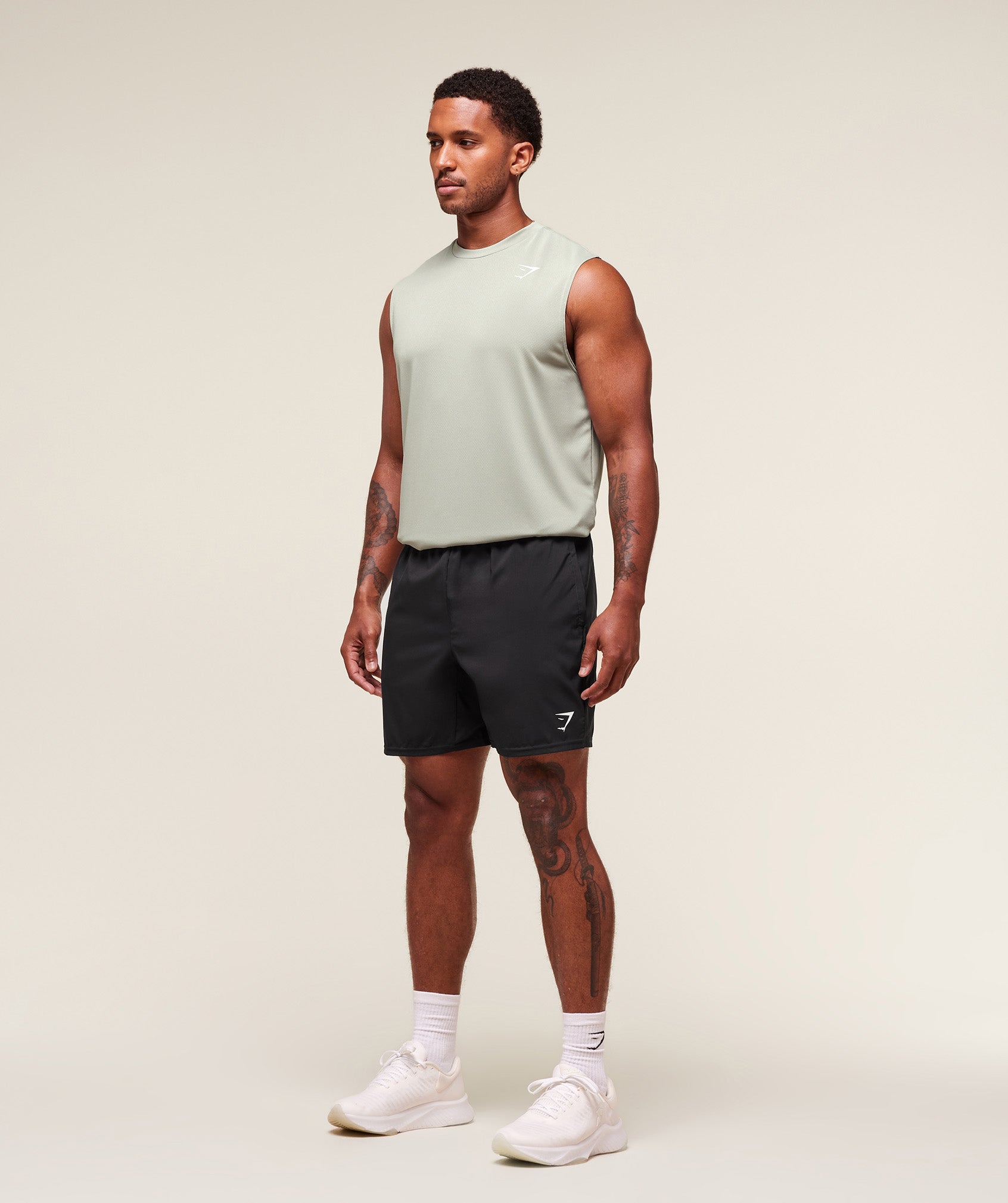 Gymshark Arrival Oversized Tank - Stone Grey