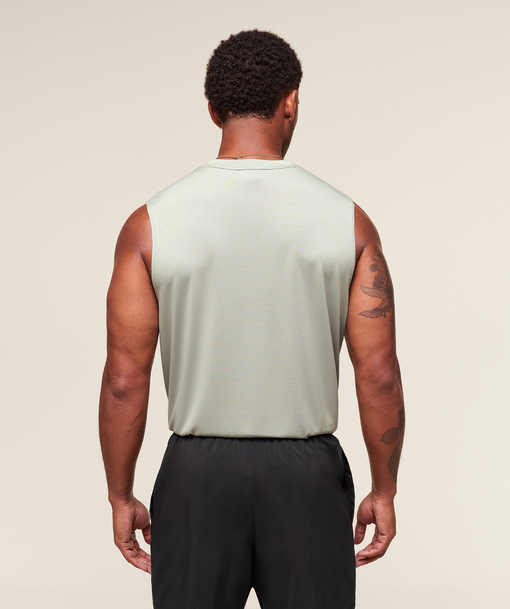 Gymshark Arrival Oversized Tank - Stone Grey