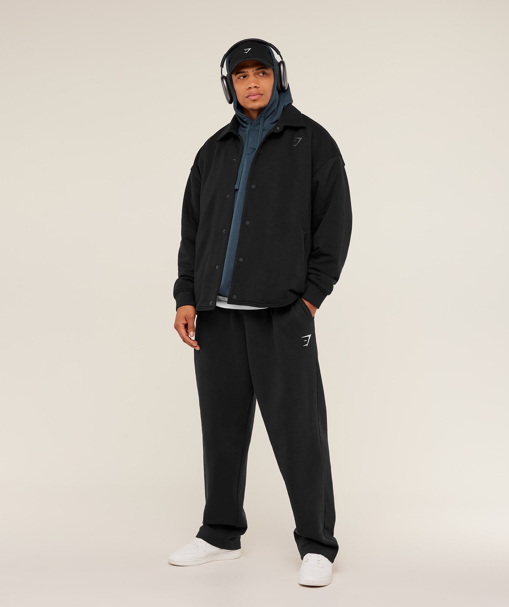 Gymshark Power Coach Jacket - GS Black/GS Asphalt Grey