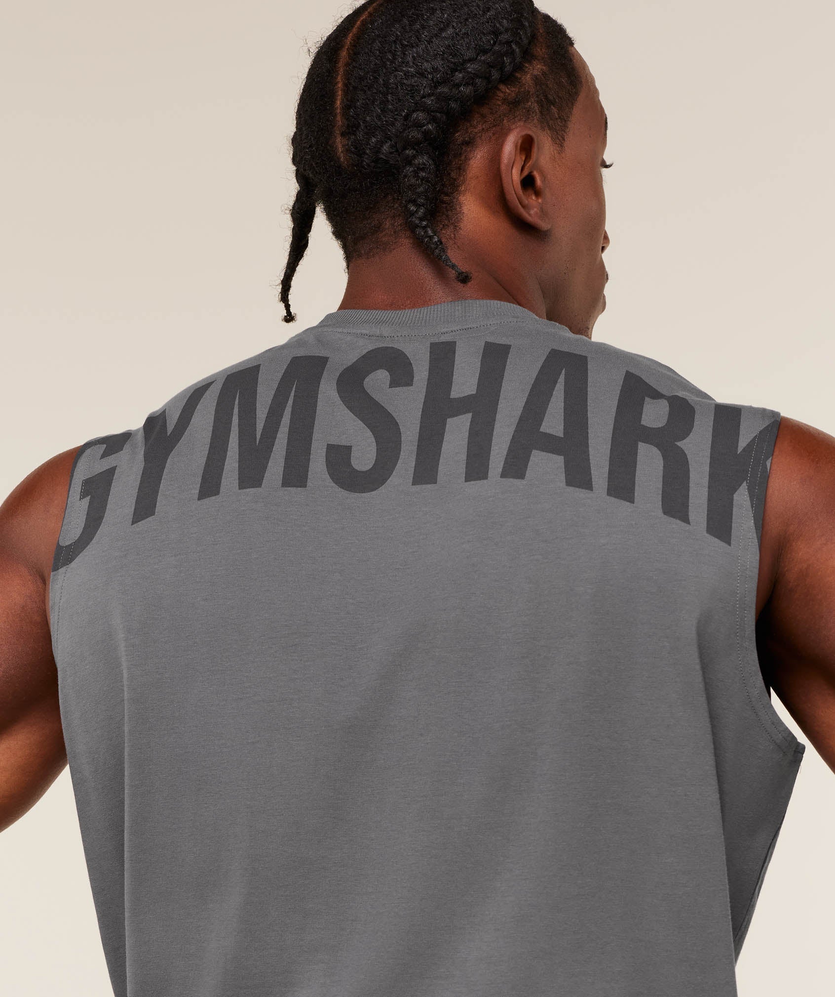 Gymshark Power Cut Off Tank - Dark Grey