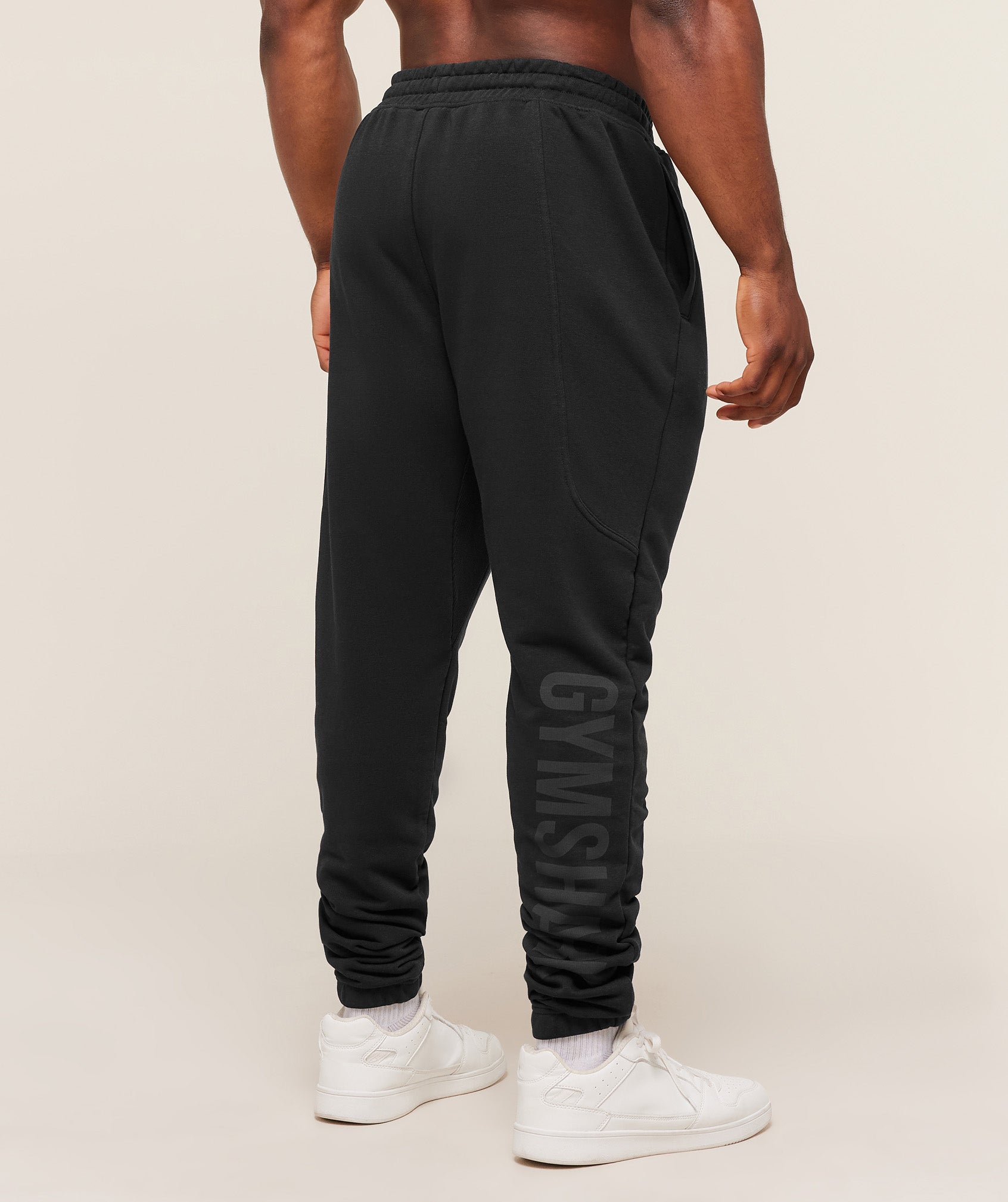 Gymshark Power Joggers Tall - Black/Asphalt Grey