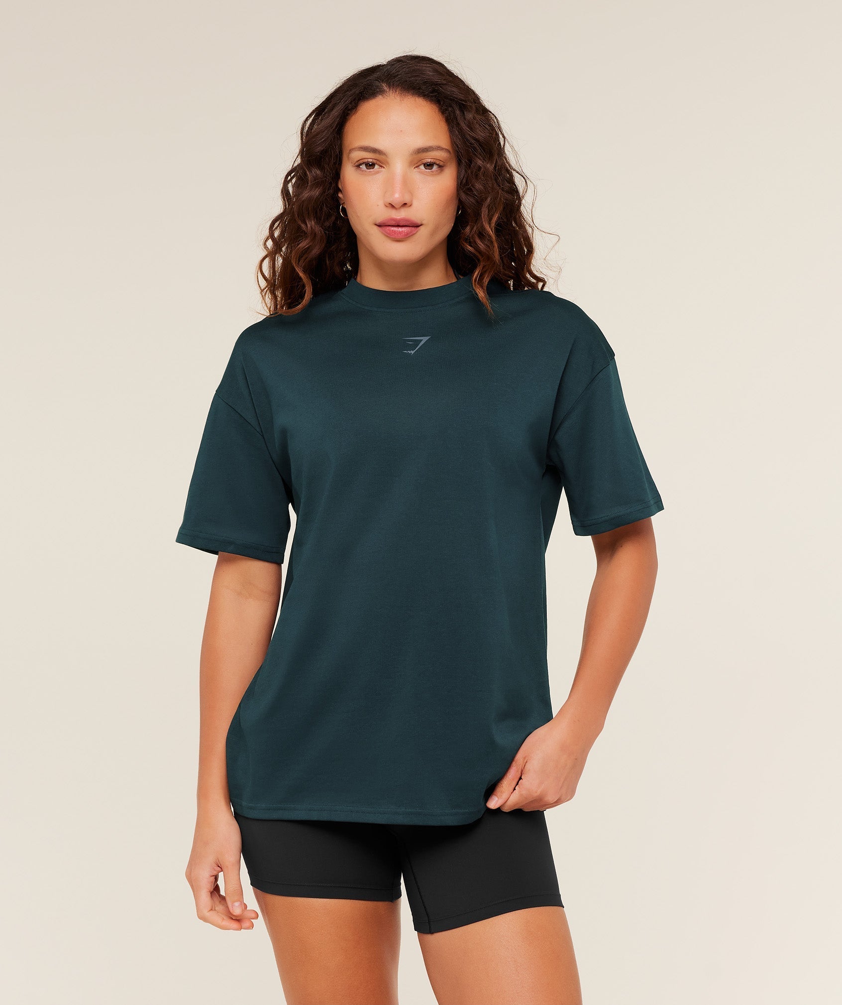 Gymshark Power Oversized T-Shirt - Deep Petrol Blue