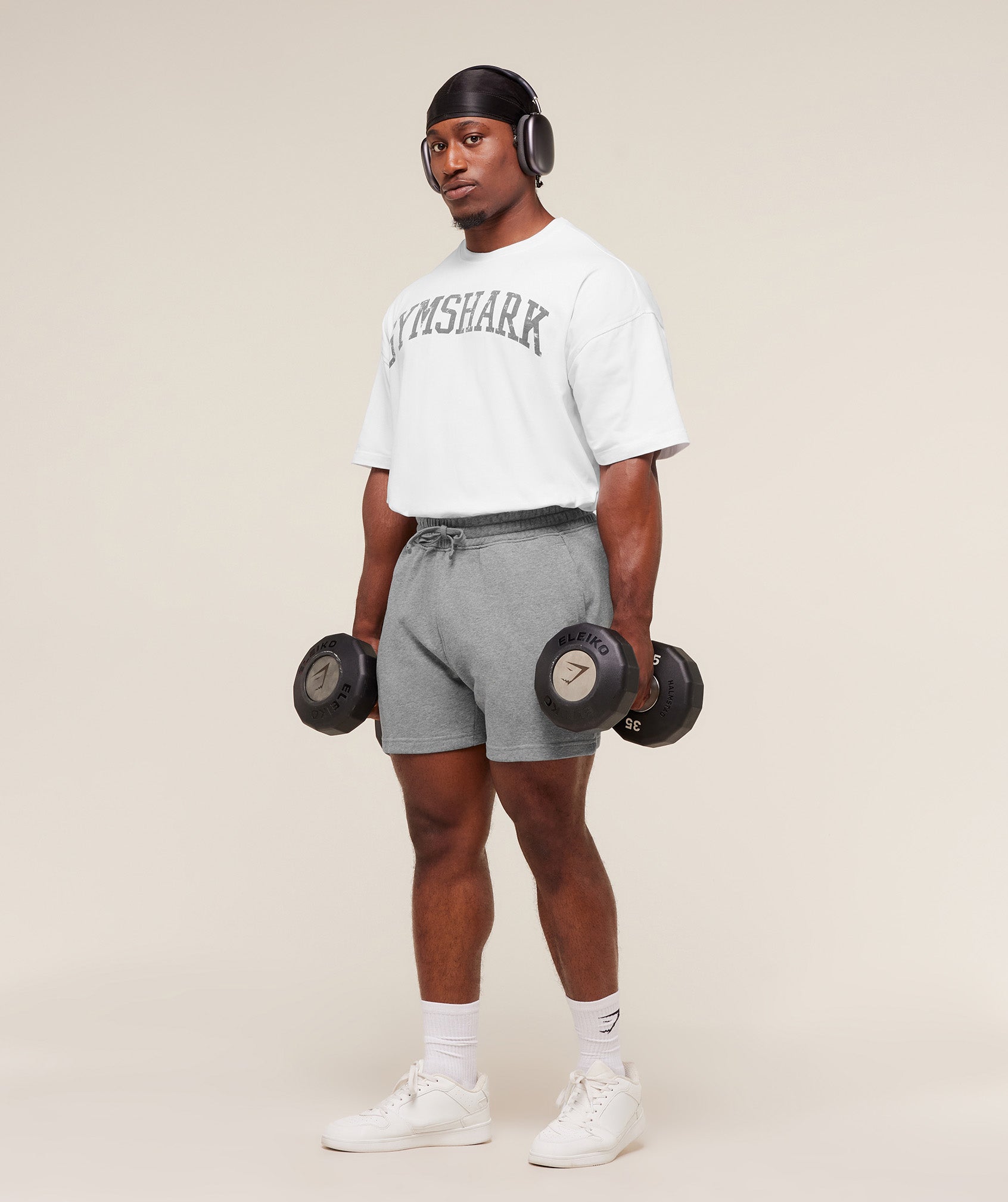 Gymshark Power 5" Shorts - Charcoal Core Marl