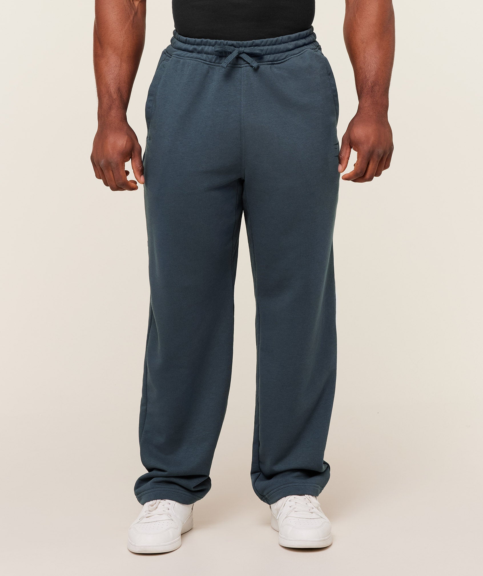 Gymshark Power Straight Leg Pants - GS Stealth Blue/GS Deep Petrol Blue