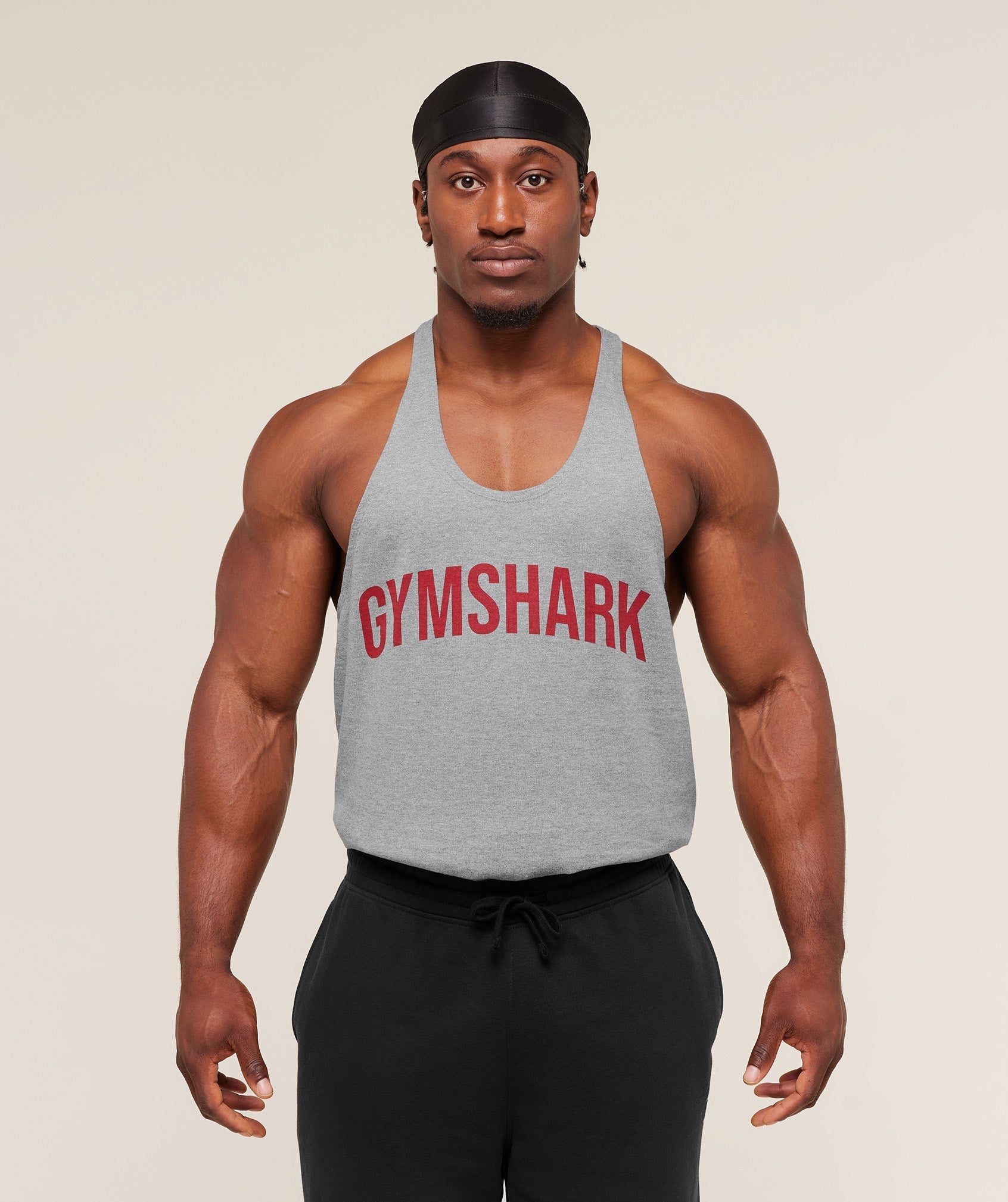 Gymshark Power Stringer - Charcoal Core Marl