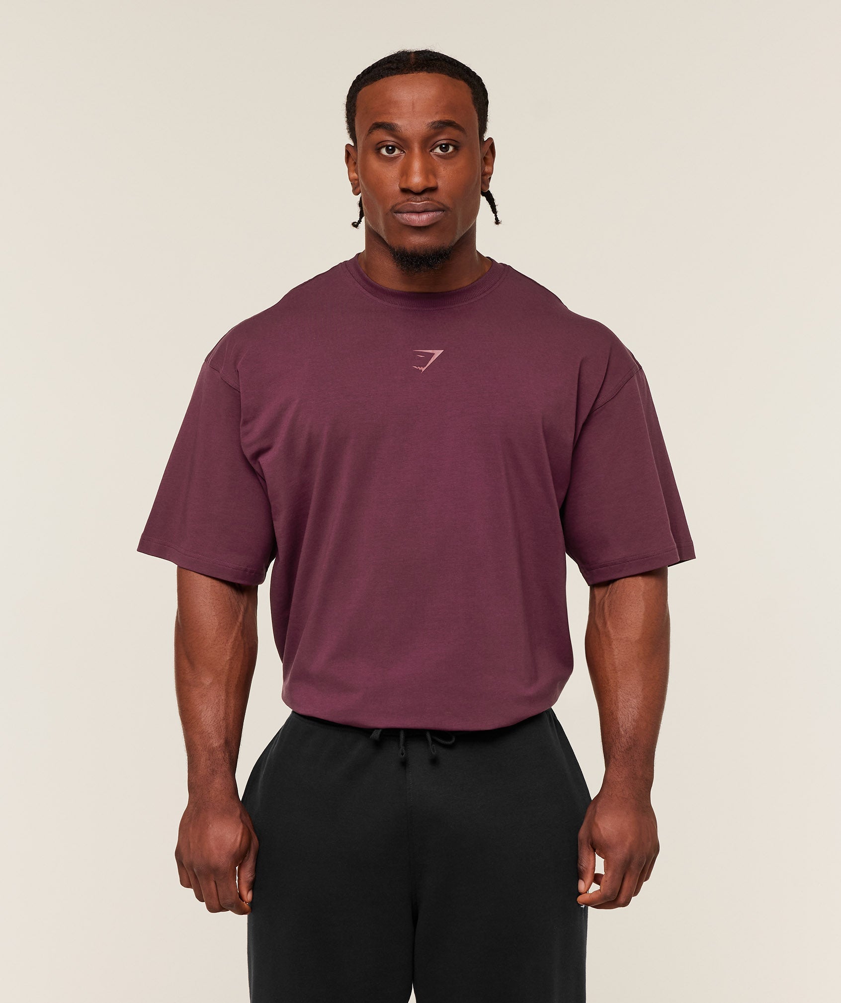 Gymshark Power T-Shirt - GS Impact Burgundy
