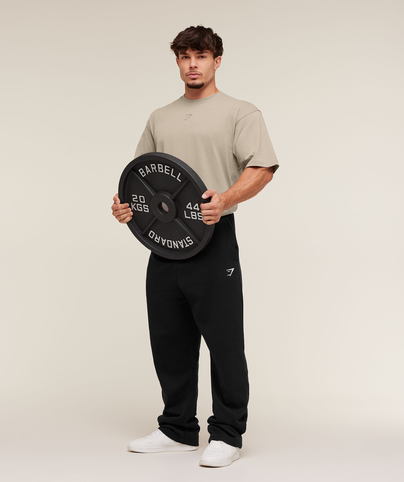 Gymshark Power T-Shirt - Mushroom Grey