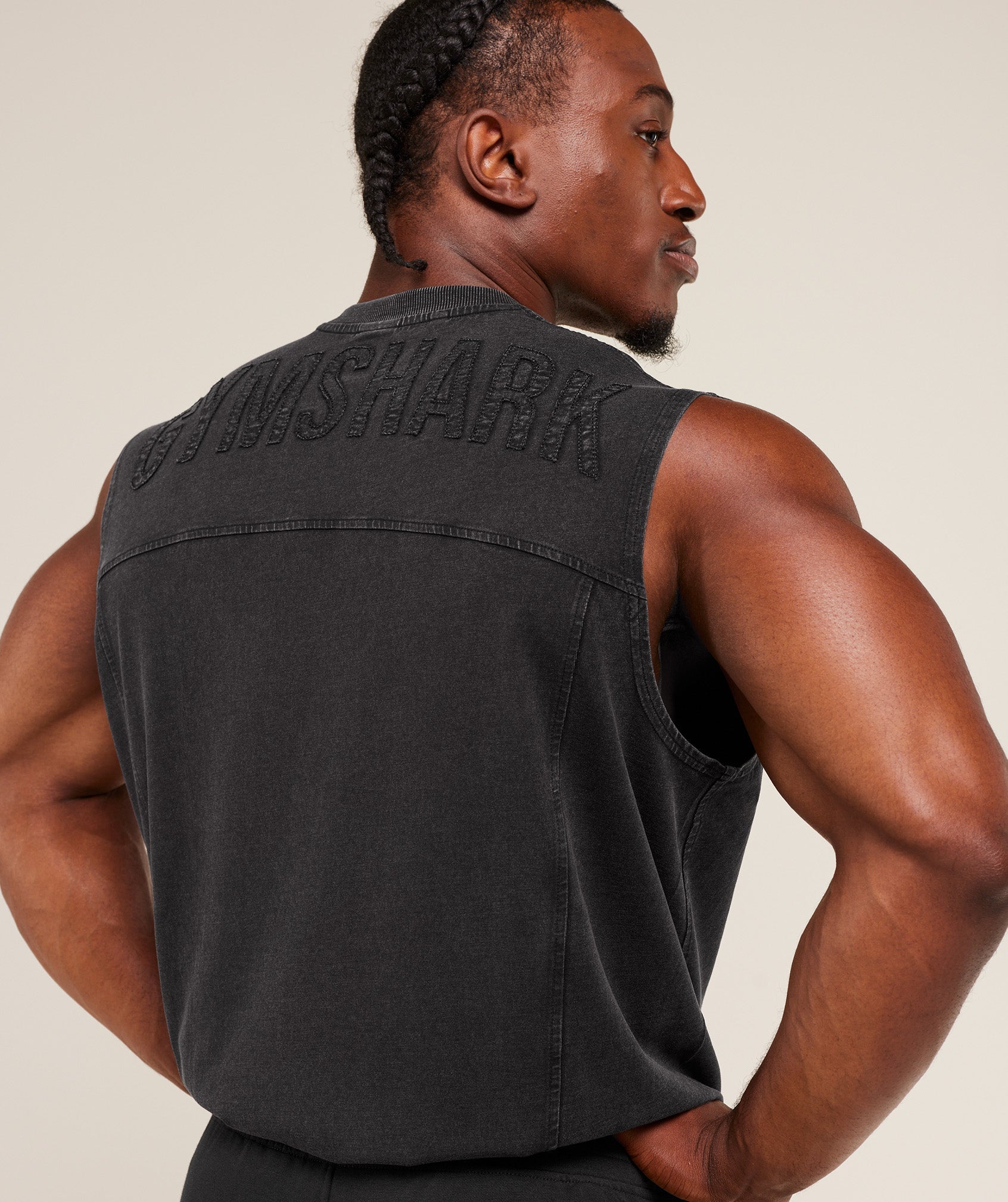 Gymshark Power Washed Tank - GS Black