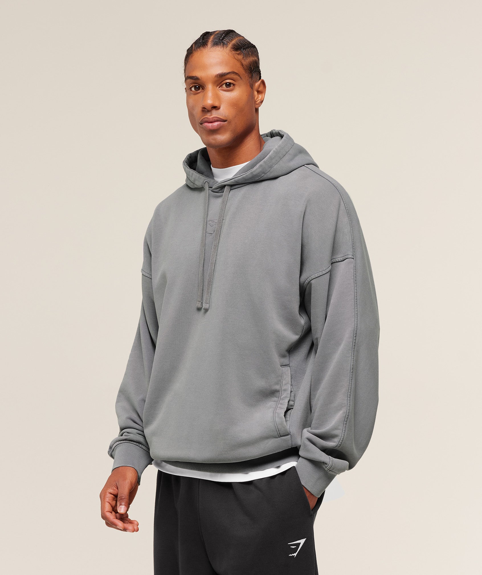 Gymshark Power Washed Hoodie - GS Medium Grey