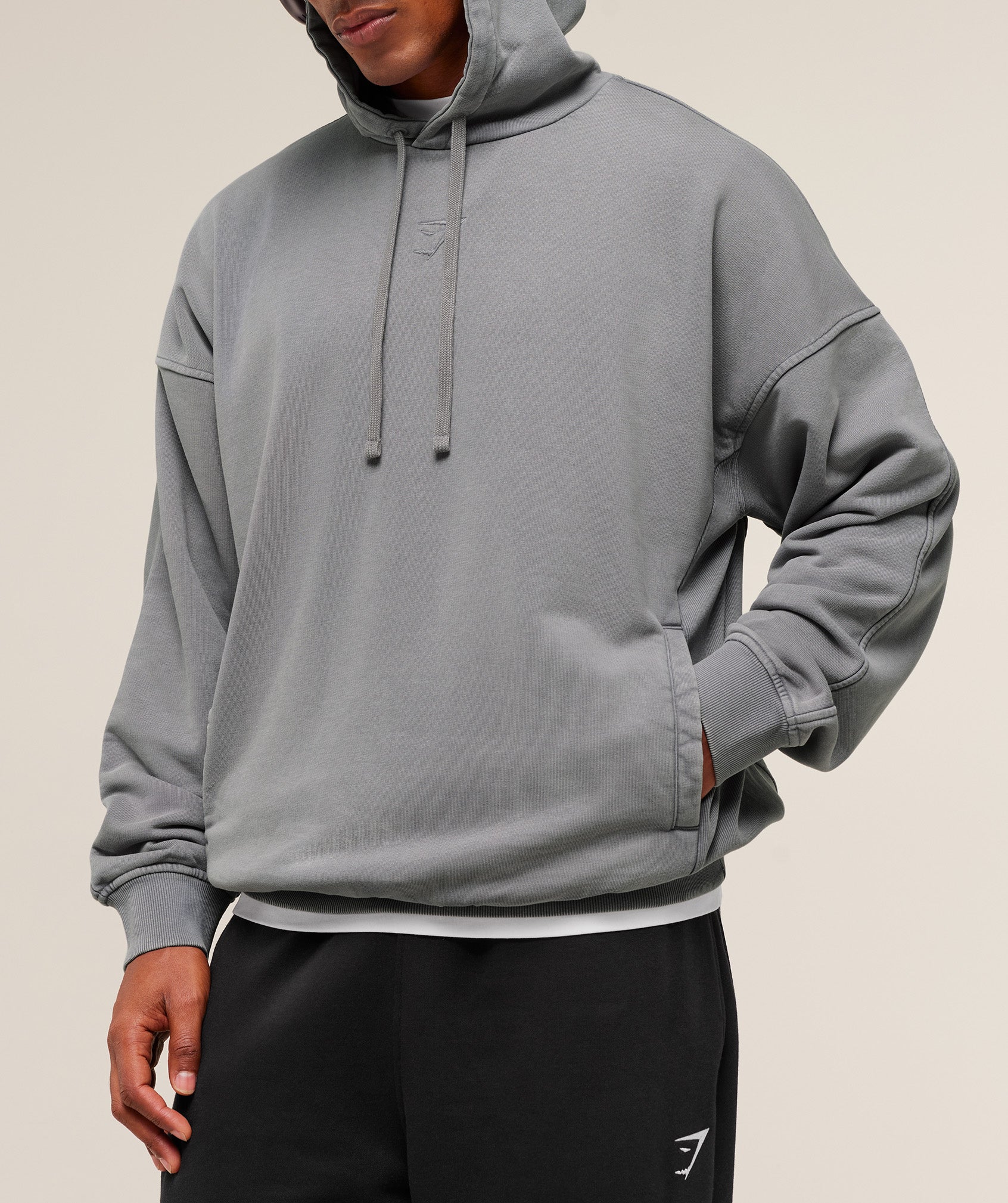 Gymshark Power Washed Hoodie - GS Medium Grey