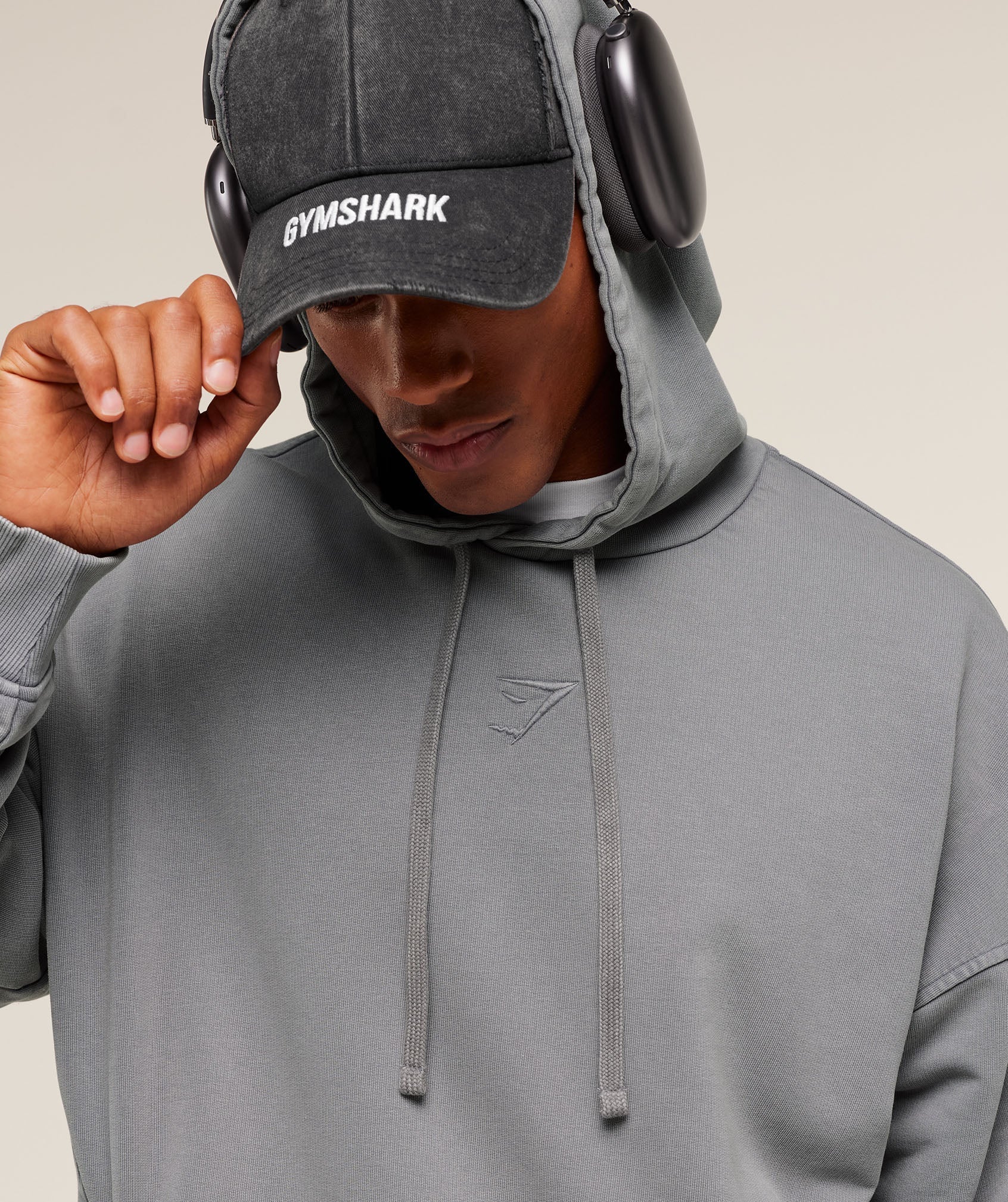 Gymshark Power Washed Hoodie - GS Medium Grey