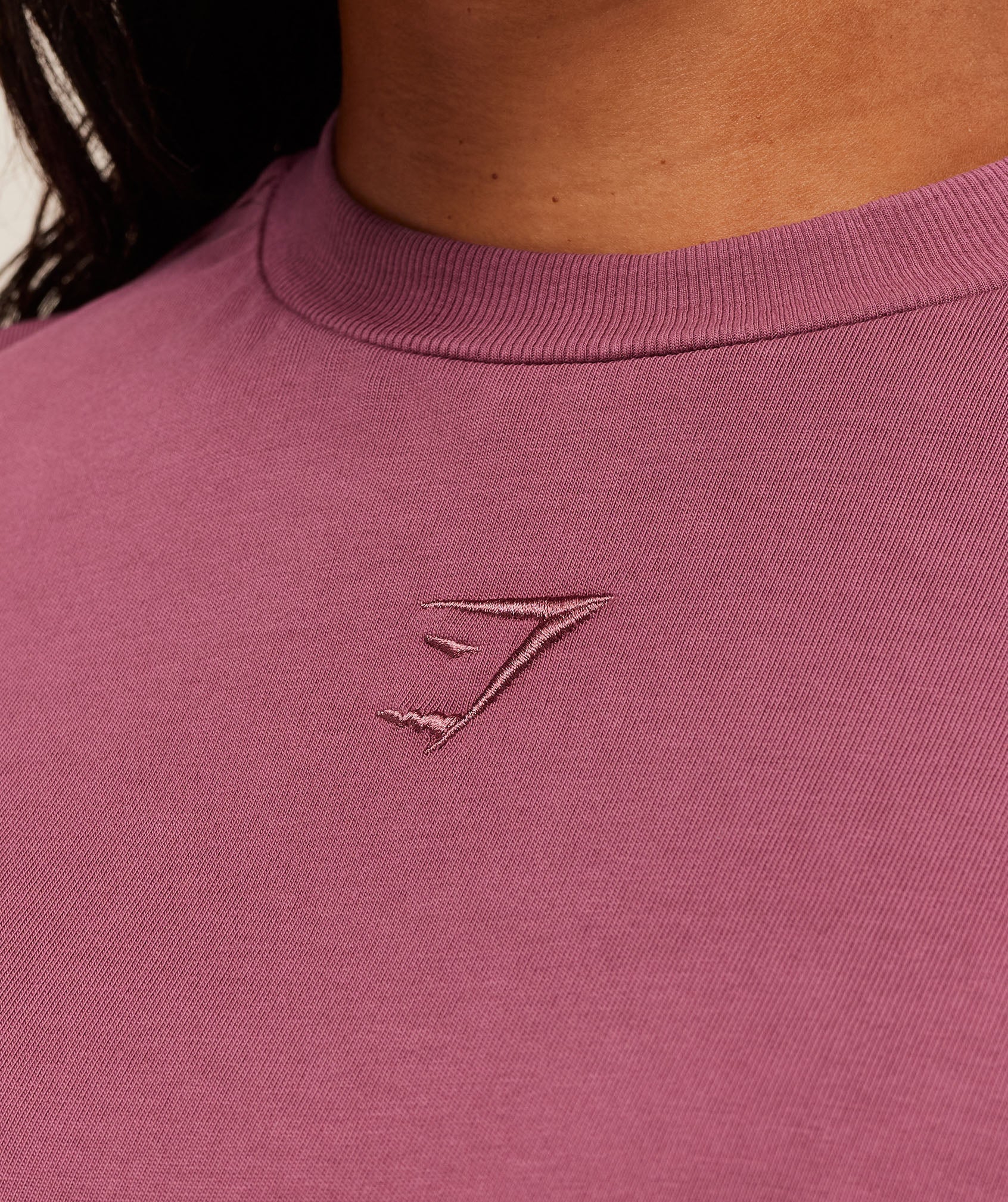 Gymshark Power Washed Oversized T-Shirt - Reset Pink/Acid Wash Small Ball