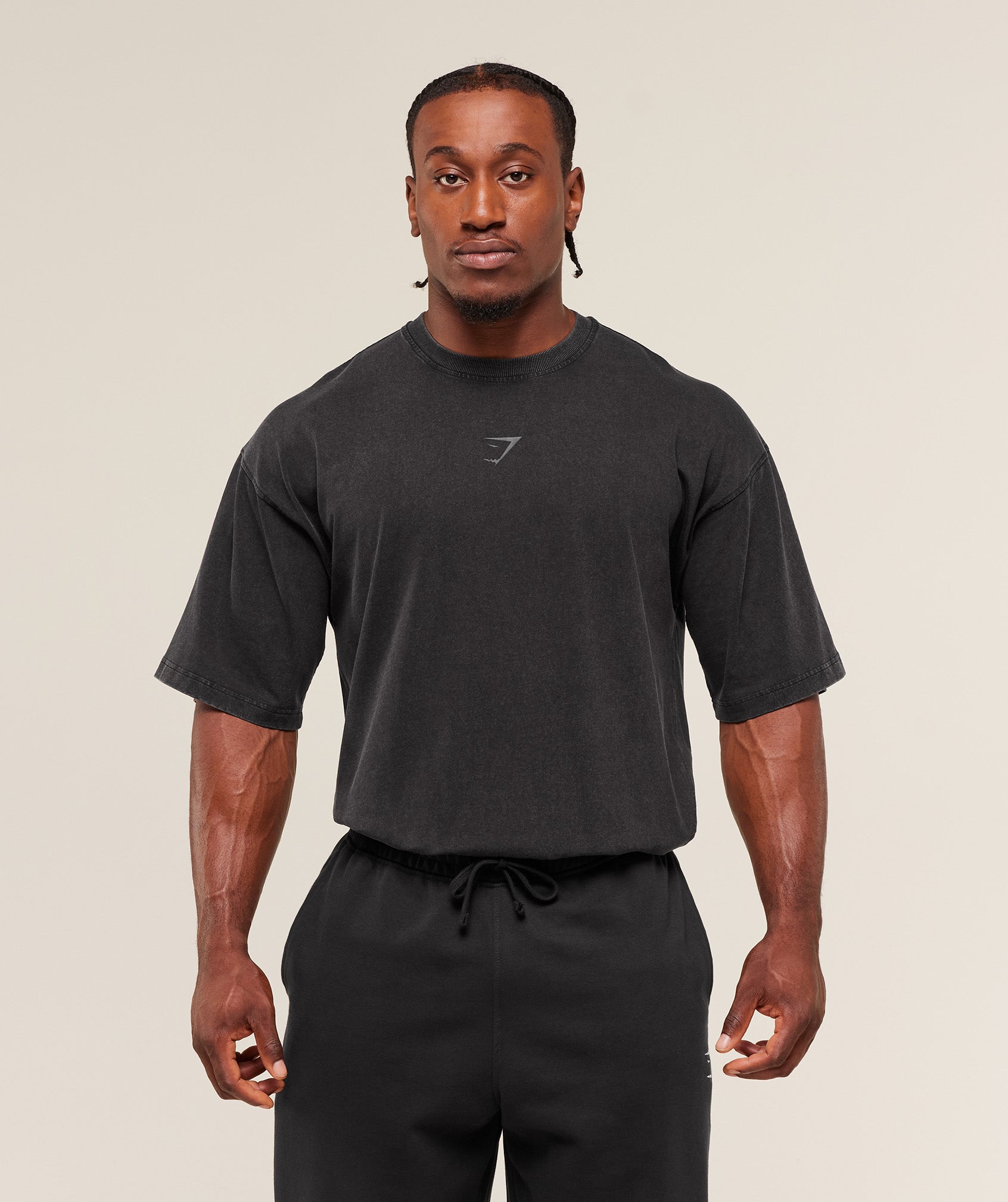 Gymshark Power Washed T-Shirt - GS Black