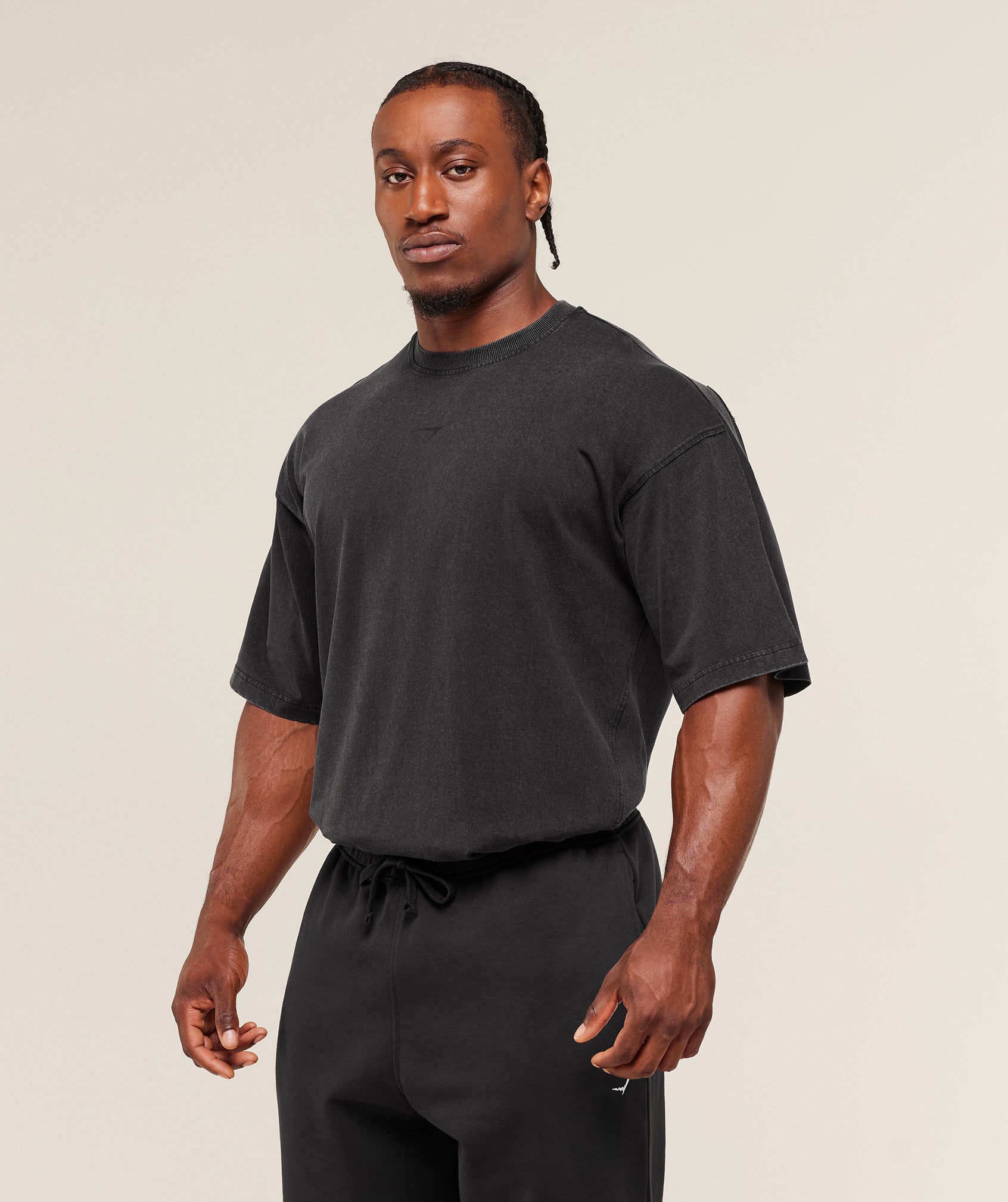 Gymshark Power Washed T-Shirt - GS Black