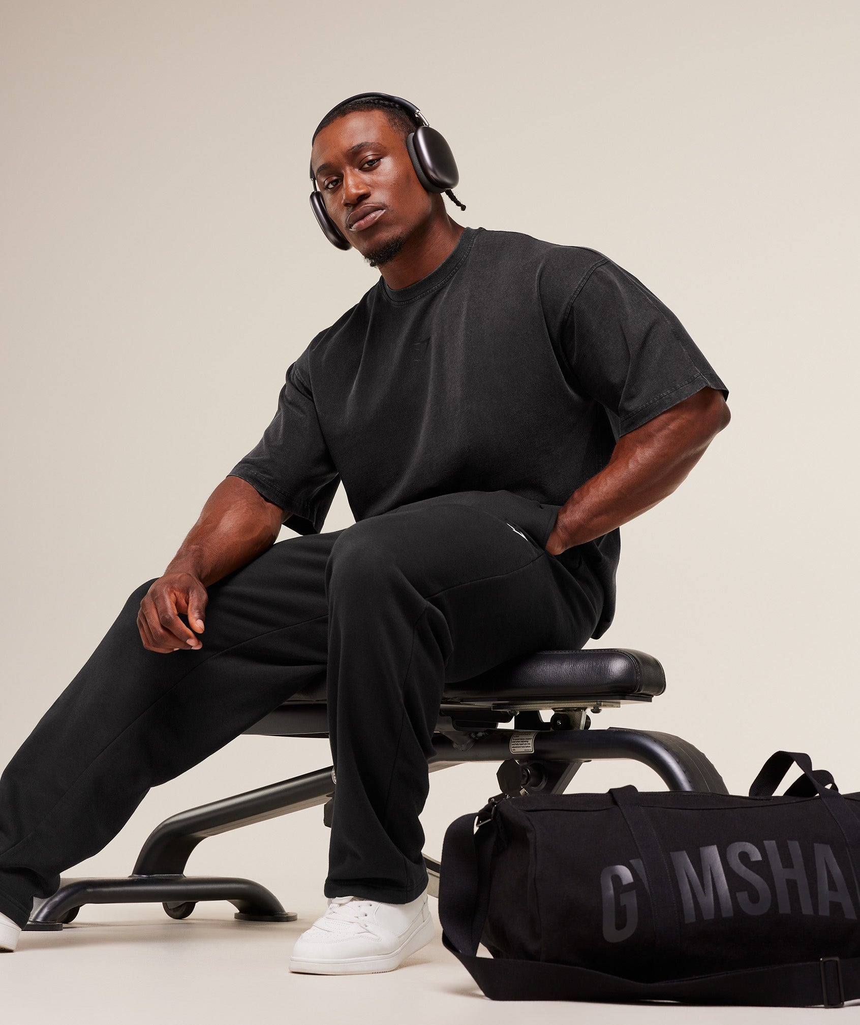 Gymshark Power Washed T-Shirt - GS Black