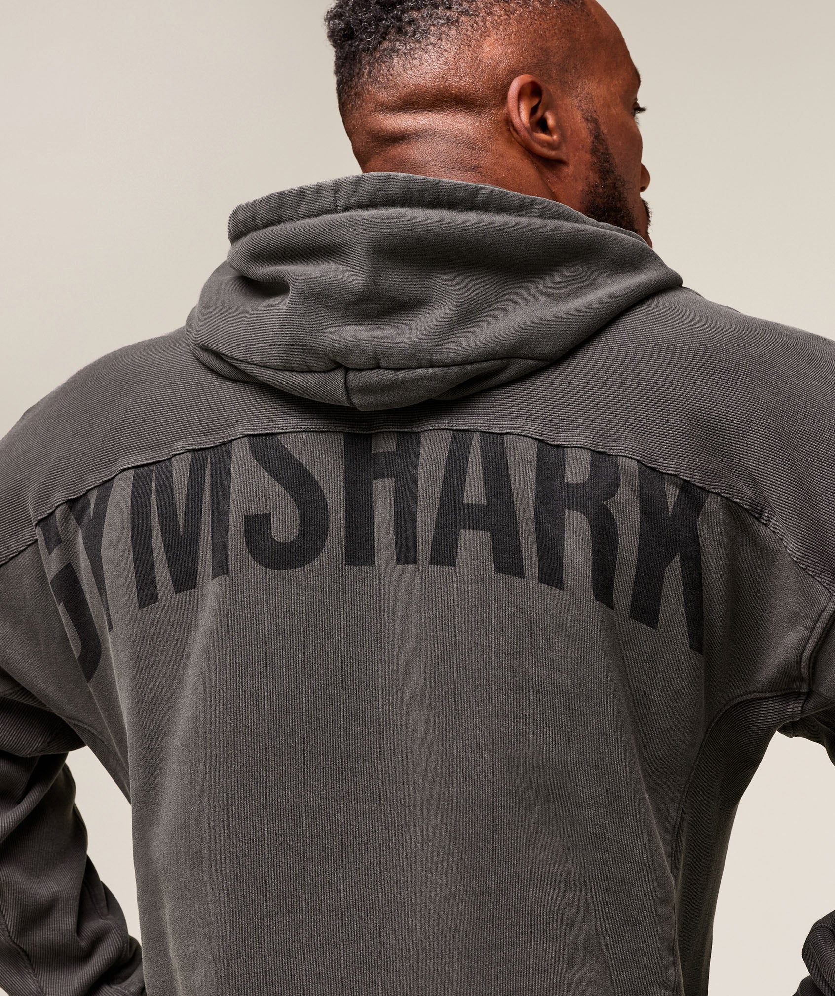 Gymshark Power Washed Hoodie - Onyx Grey