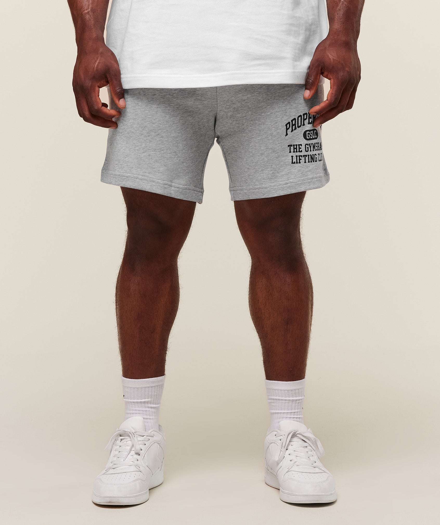 Property Of 7" Shorts - Light Grey Core Marl