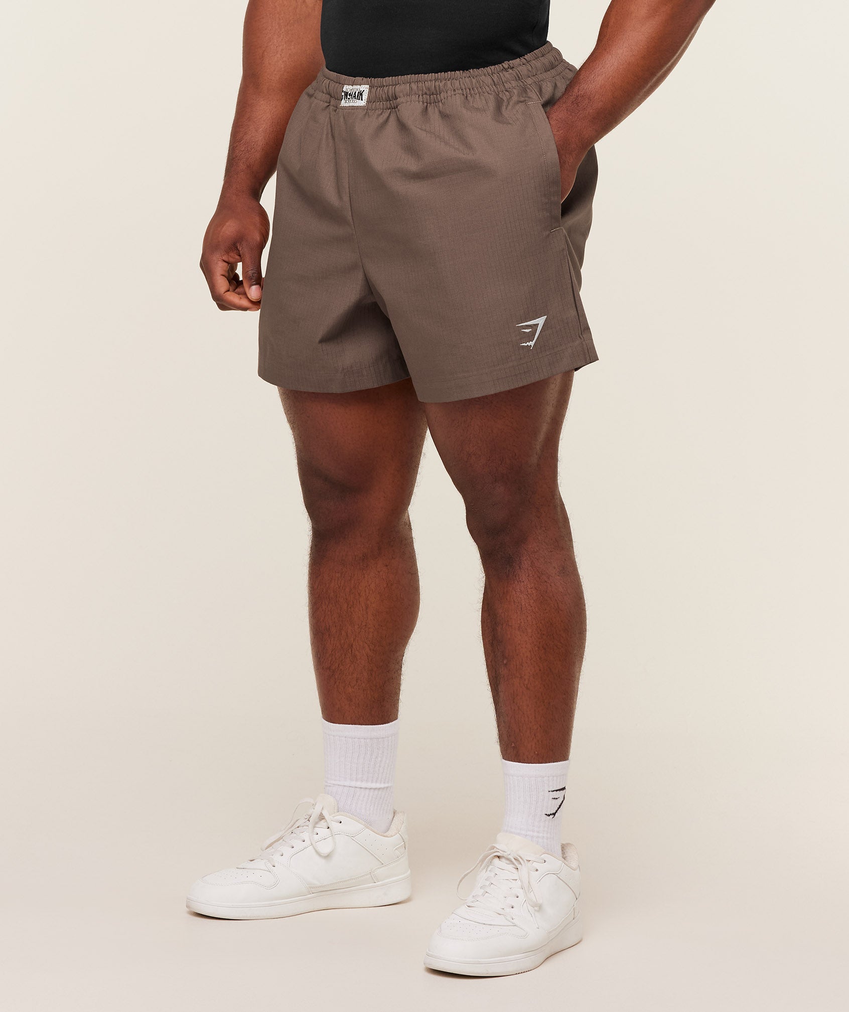 Gymshark Pumper Shorts 5" - Soft Brown