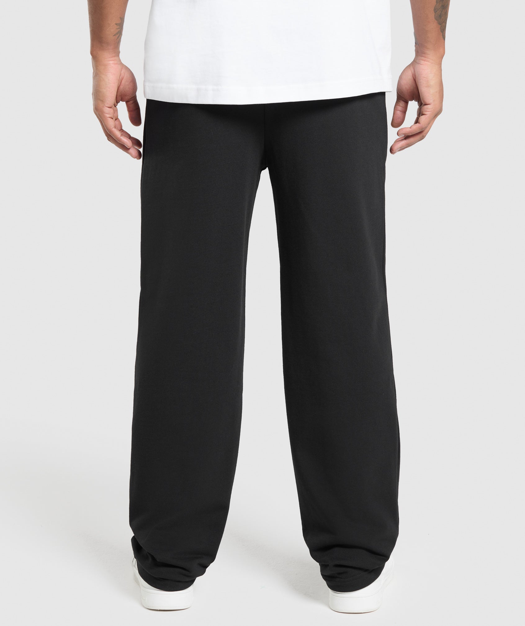 Gymshark Rest Day Essentials Straight Leg Joggers - Black