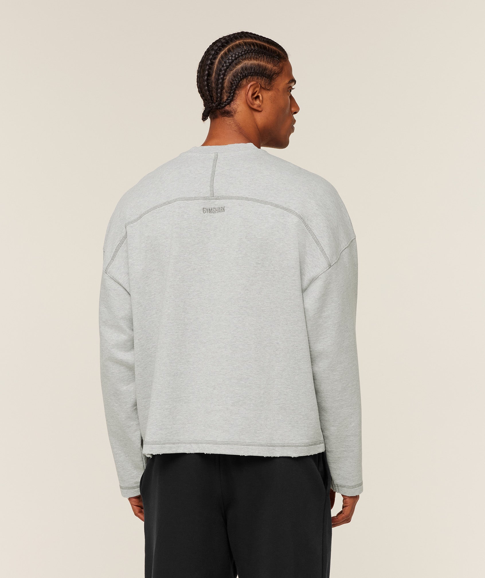Gymshark Re-Rack Crew Neck Pullover - Bros Soft Grey Marl