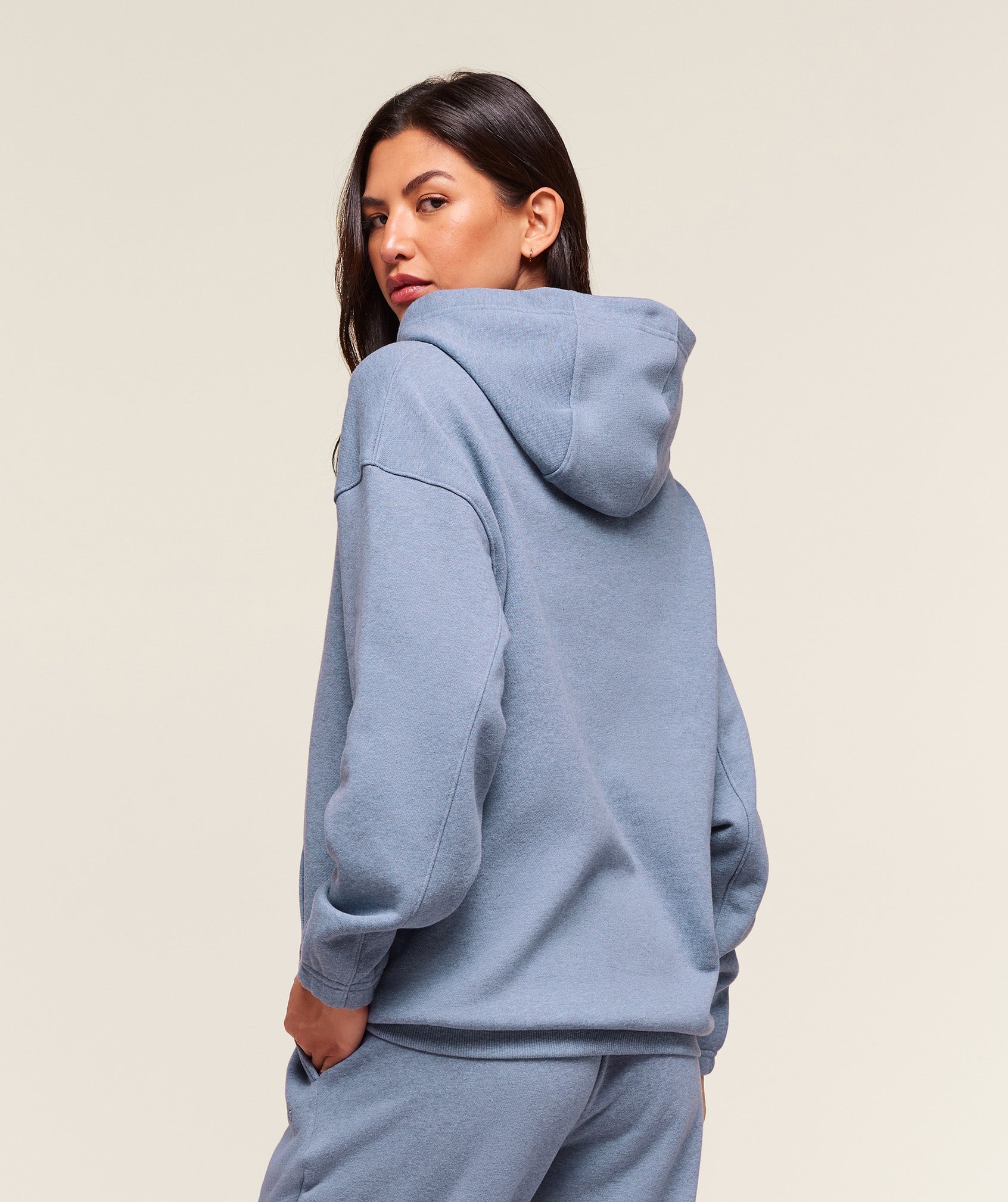 Gymshark Rest Day Sweats 2.0 Oversized Hoodie - Worn Blue Marl