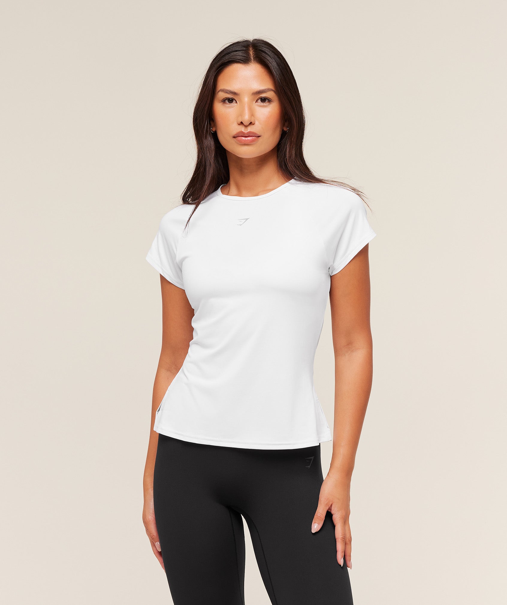 Gymshark Running Back Vent T-Shirt - White