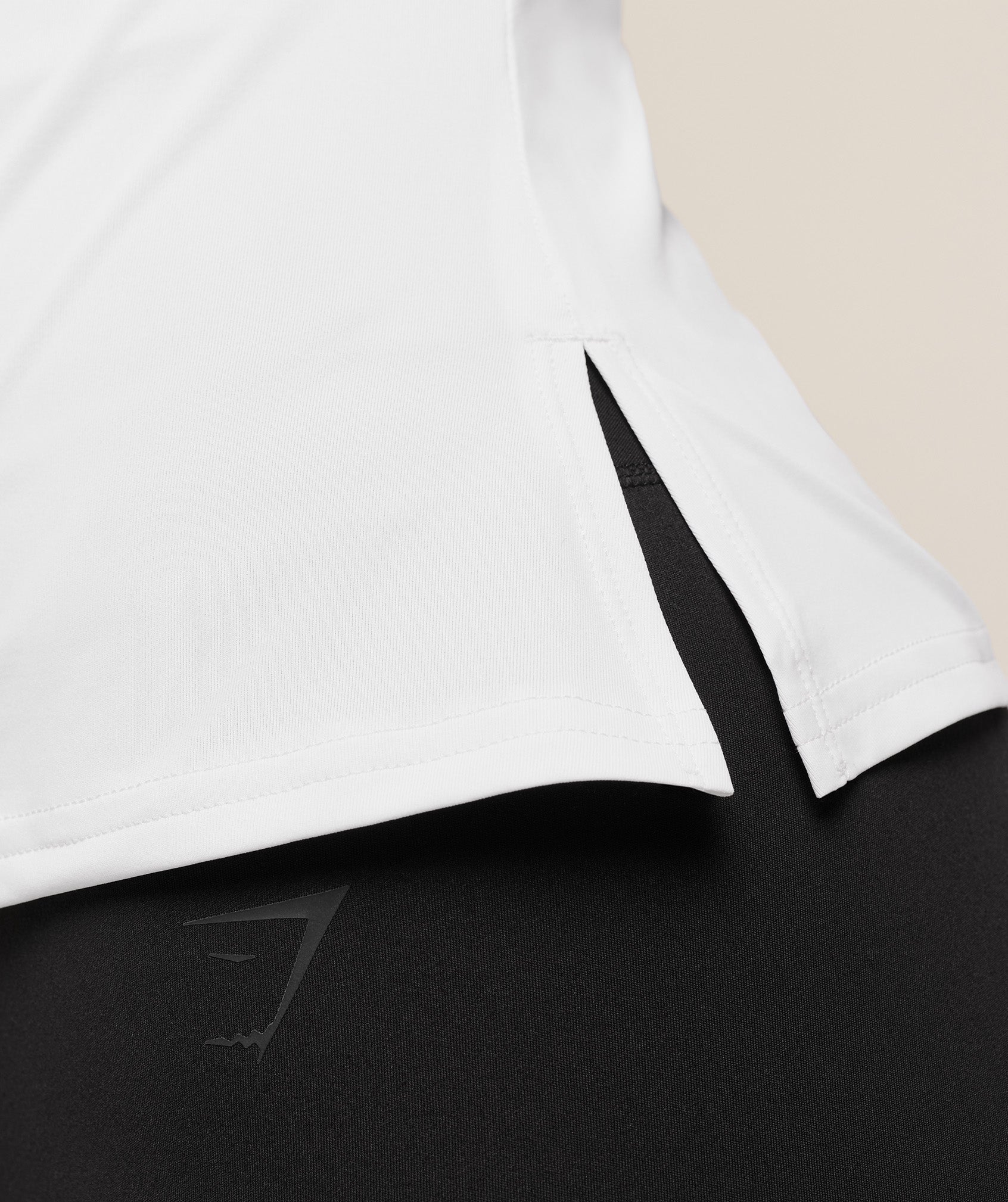 Gymshark Running Back Vent T-Shirt - White