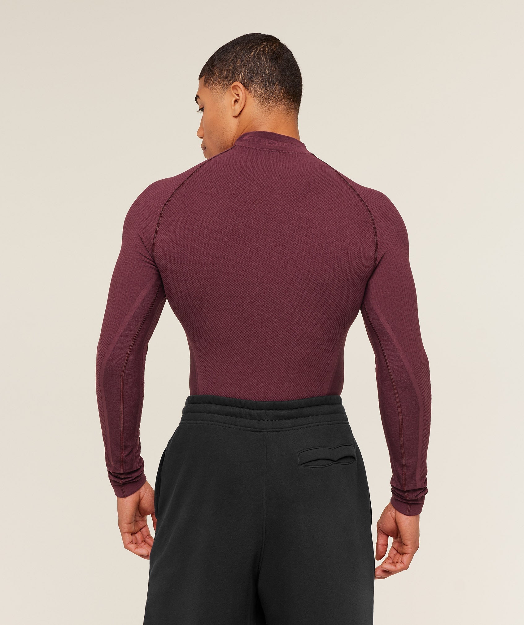 Gymshark Physique Long Sleeve T-Shirt - GS Impact Burgundy/GS Cherry Purple