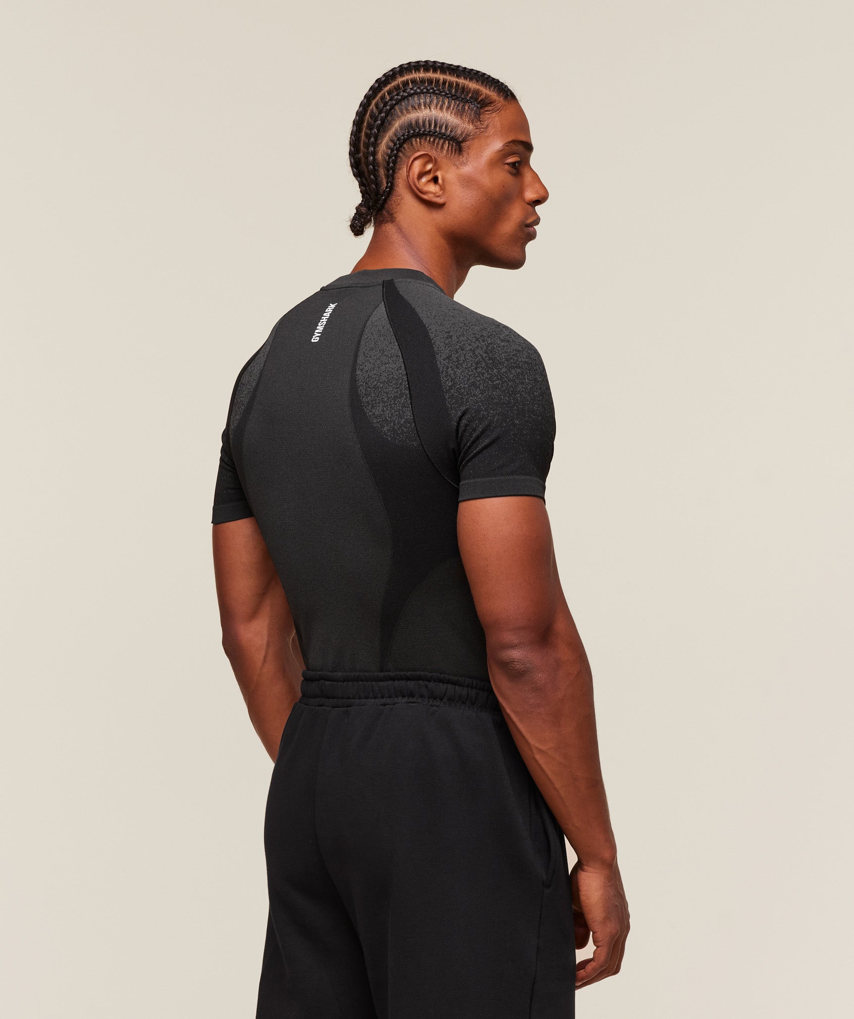 Gymshark Shadow Seamless T Shirt - Black