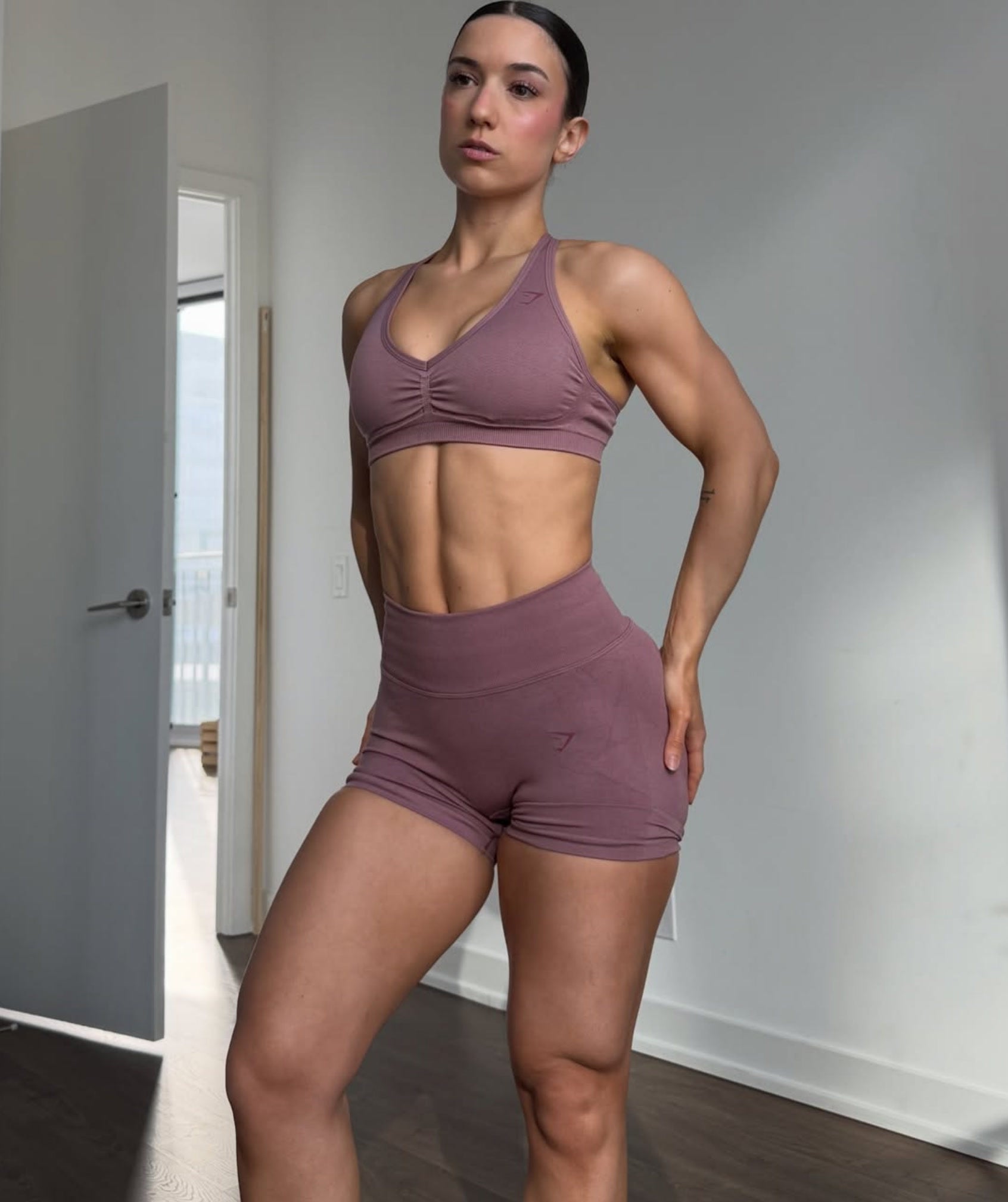 Gymshark Lift Seamless Sports Bra - Calm Pink