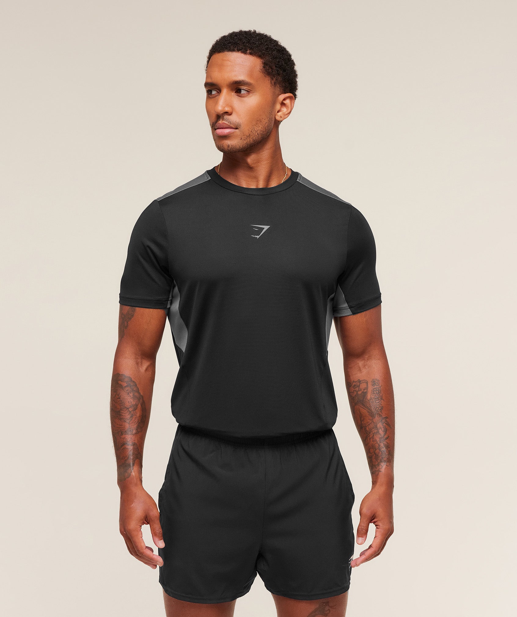 Gymshark Sport T-Shirt - Black/Dark Grey