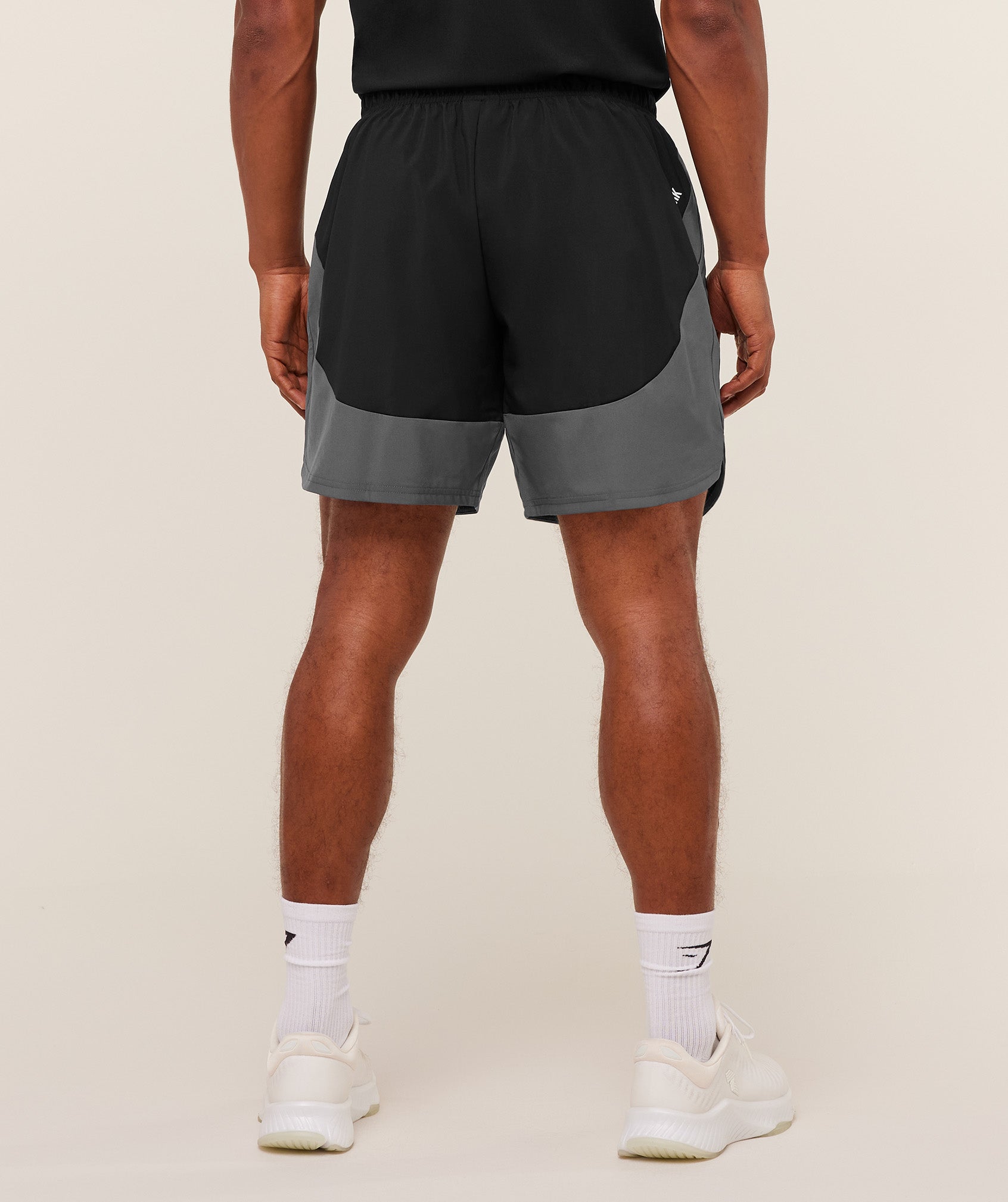Gymshark Sport 25 Block 7" Shorts - Black/Dark Grey
