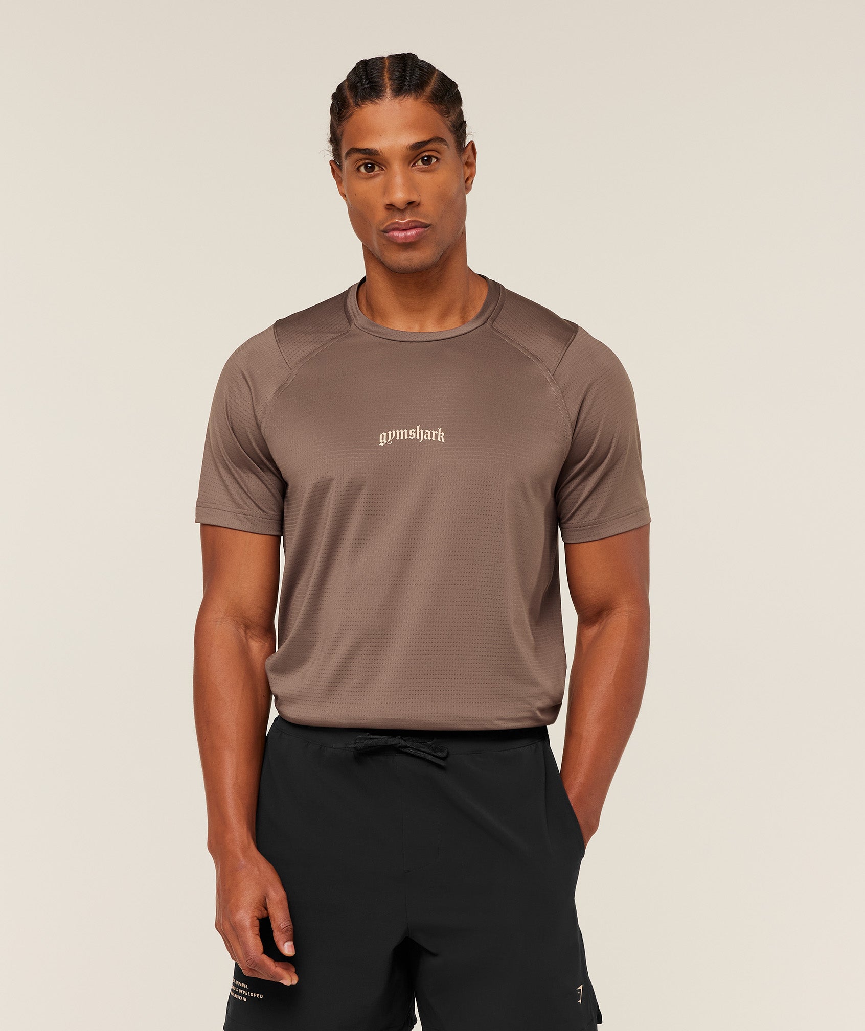 Gymshark Tactical T-Shirt - Soft Brown