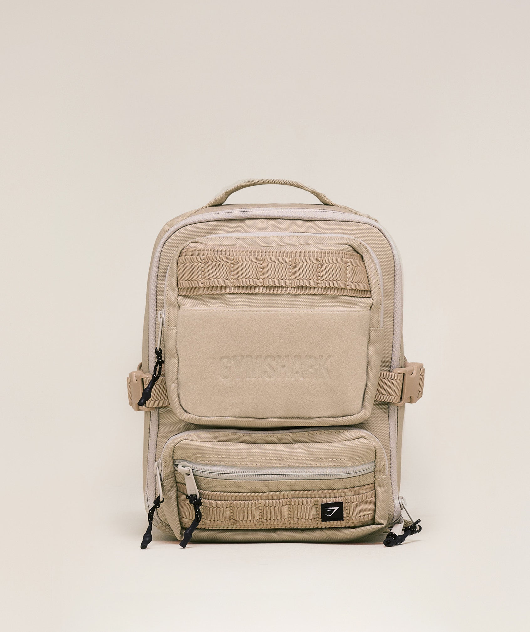 Gymshark Mini Tactical Backpack - Vanilla Beige/Pebble Grey