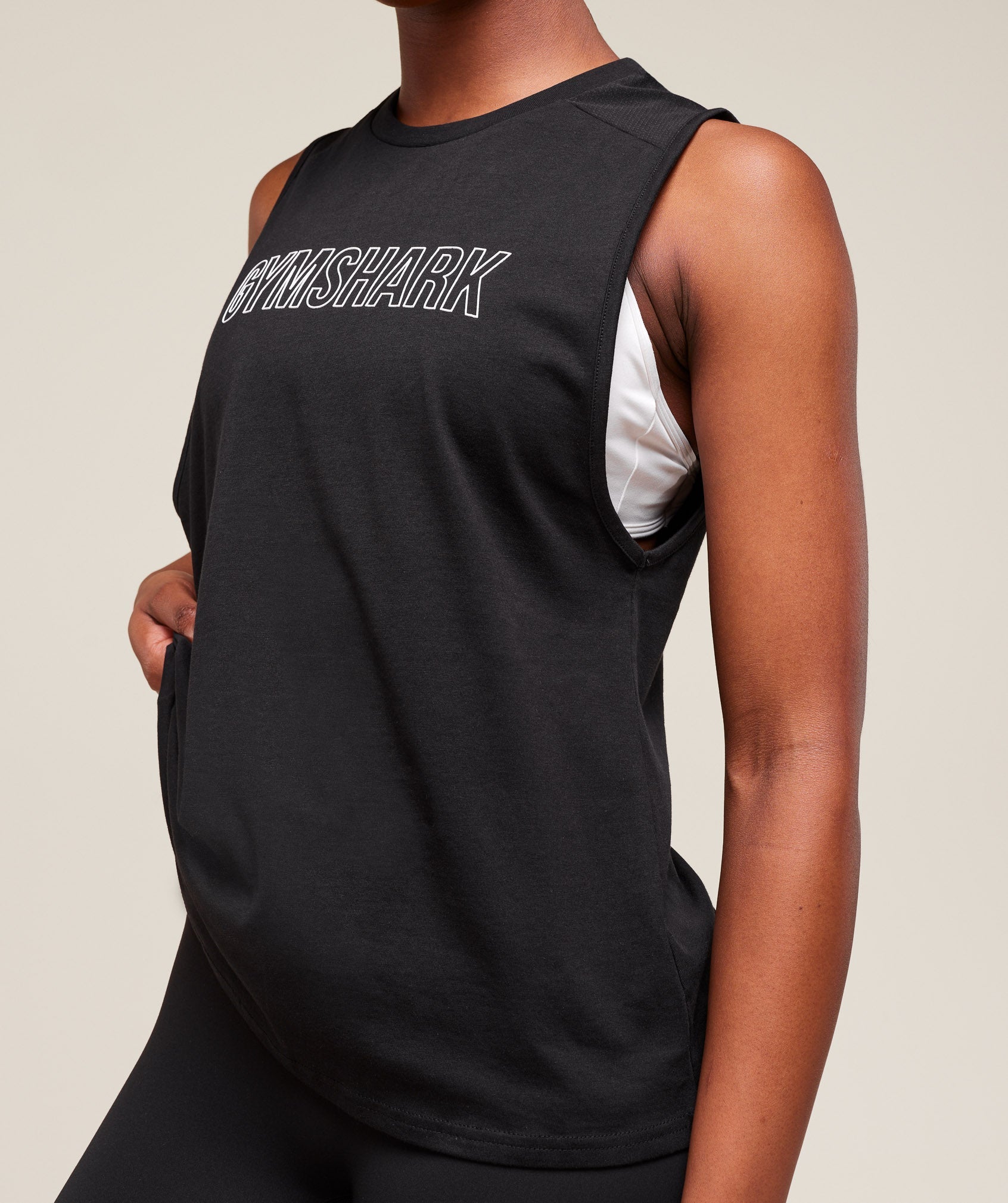 Gymshark Trace Graphic Tank - Black