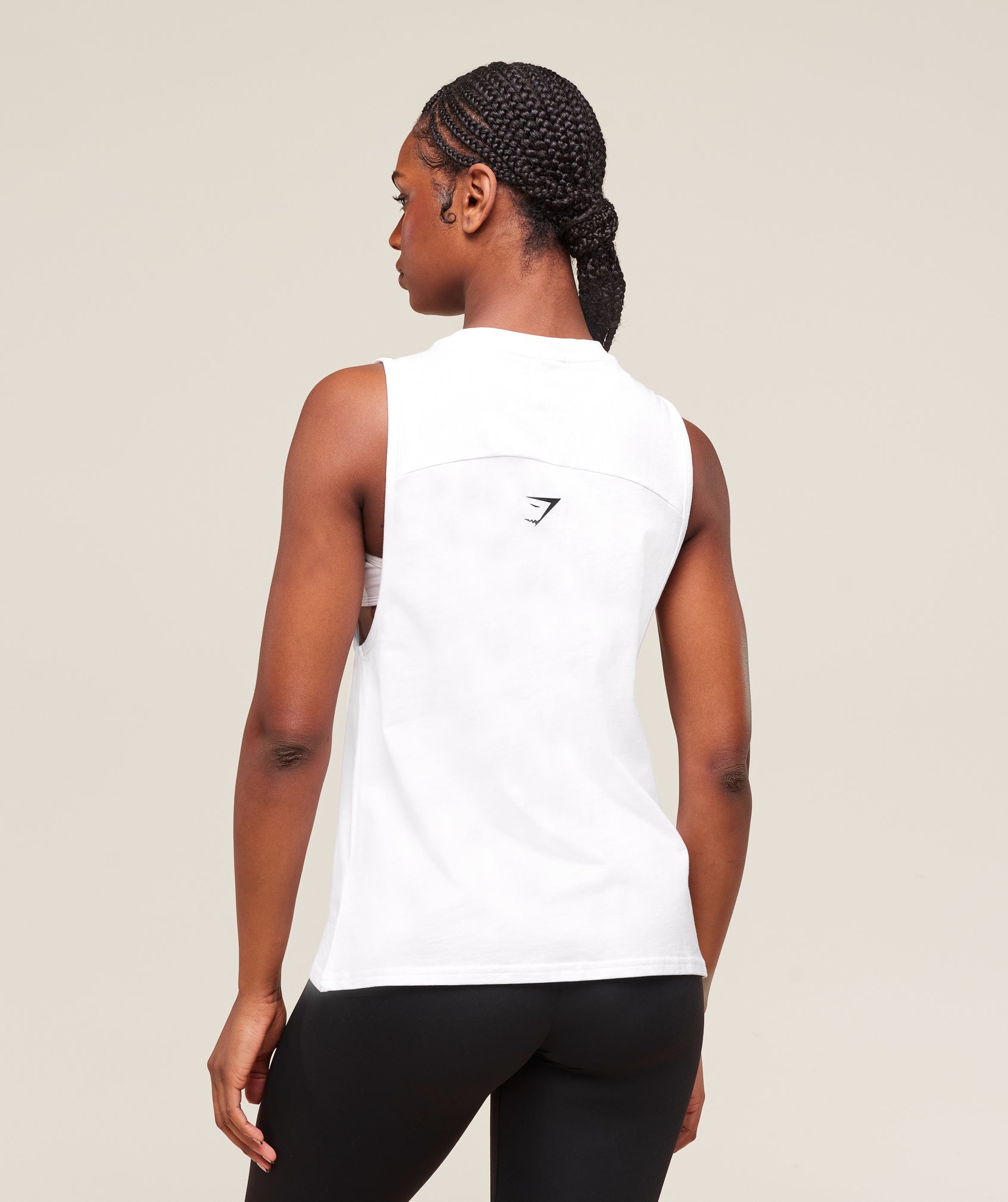 Gymshark Trace Graphic Tank - White