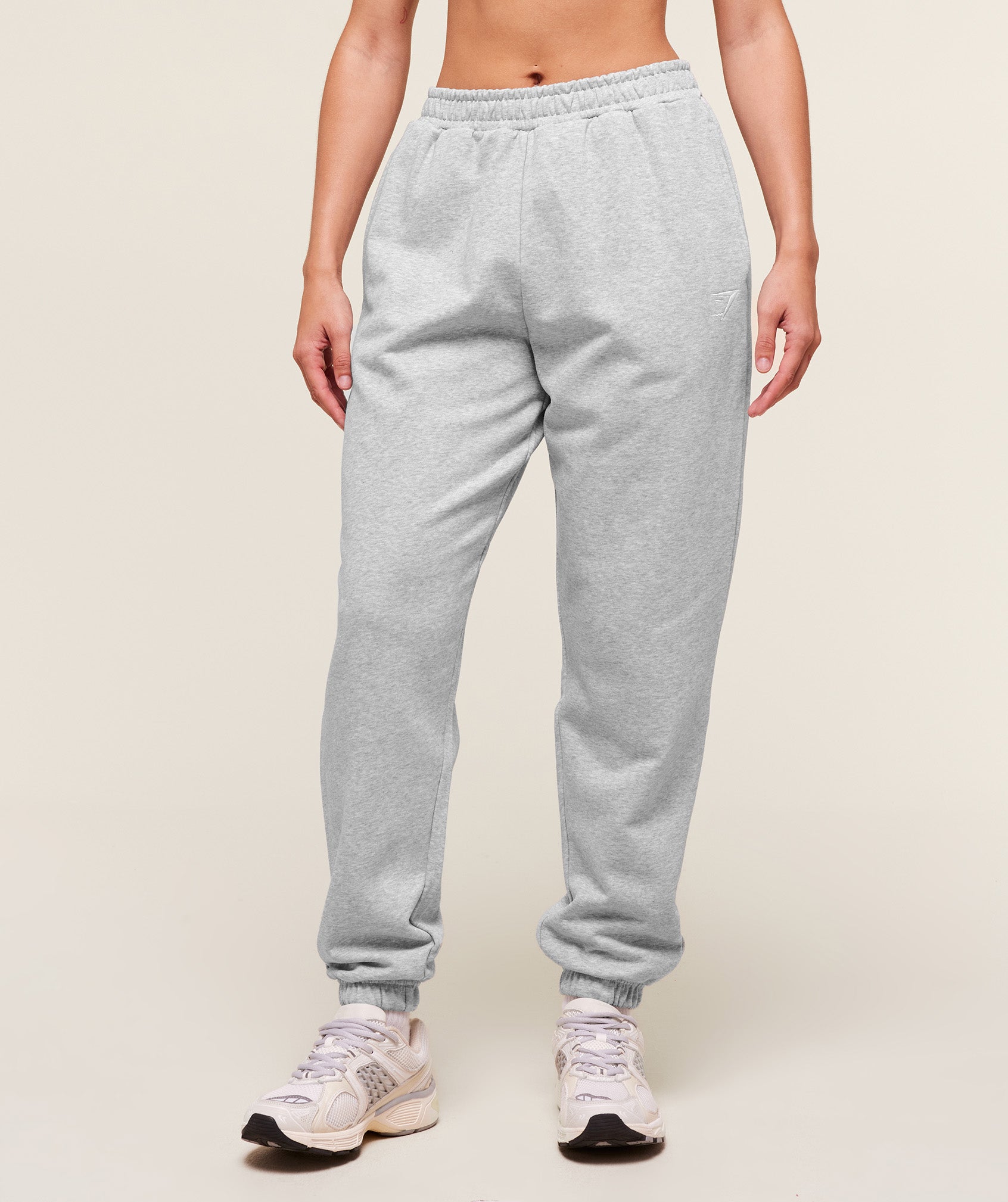 Gymshark Training Fleece Joggers - Light Grey Core Marl