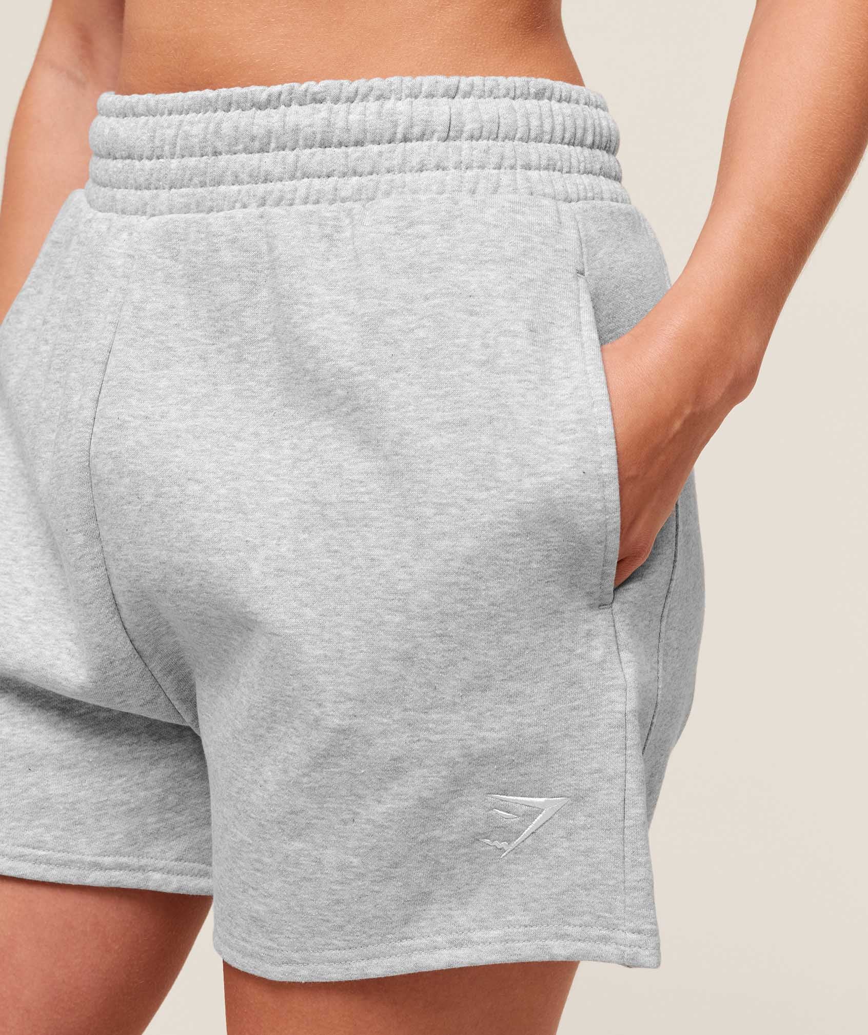 Gymshark Training Fleece Shorts - Light Grey Core Marl