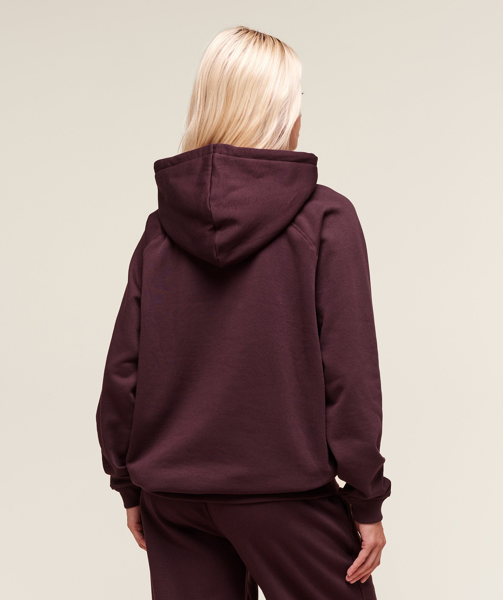 Gymshark Training Oversized Fleece Hoodie - Cherry Purple