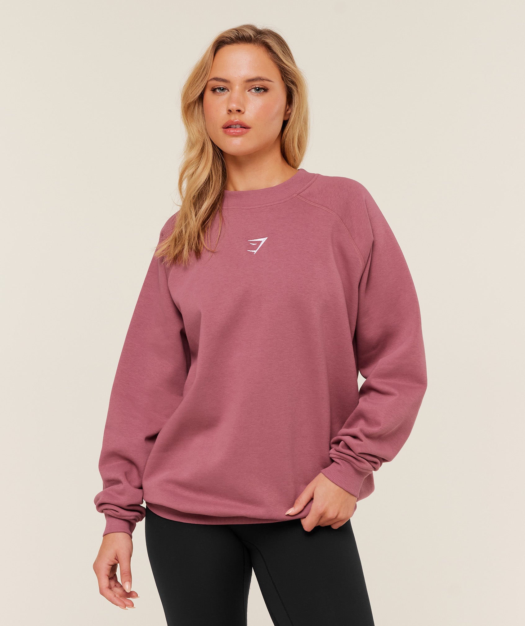 Gymshark Training Oversized Fleece Sweatshirt - Reset Pink