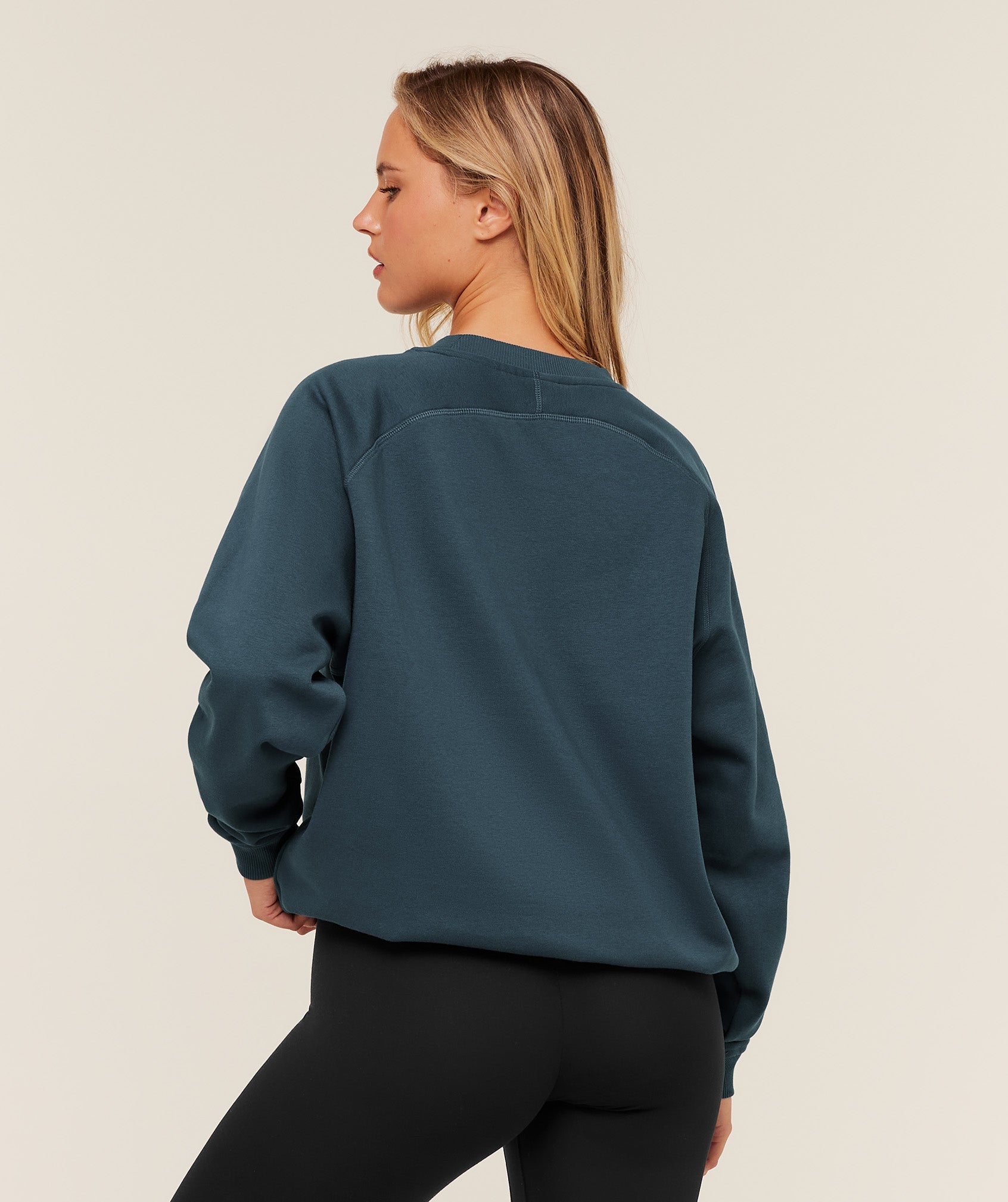 Gymshark Training Oversized Fleece Sweatshirt - GS Stealth Blue