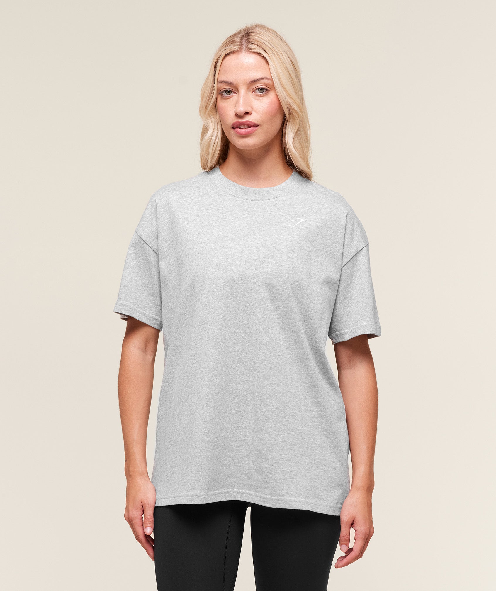 Gymshark Training Oversized T-Shirt - Light Grey Marl