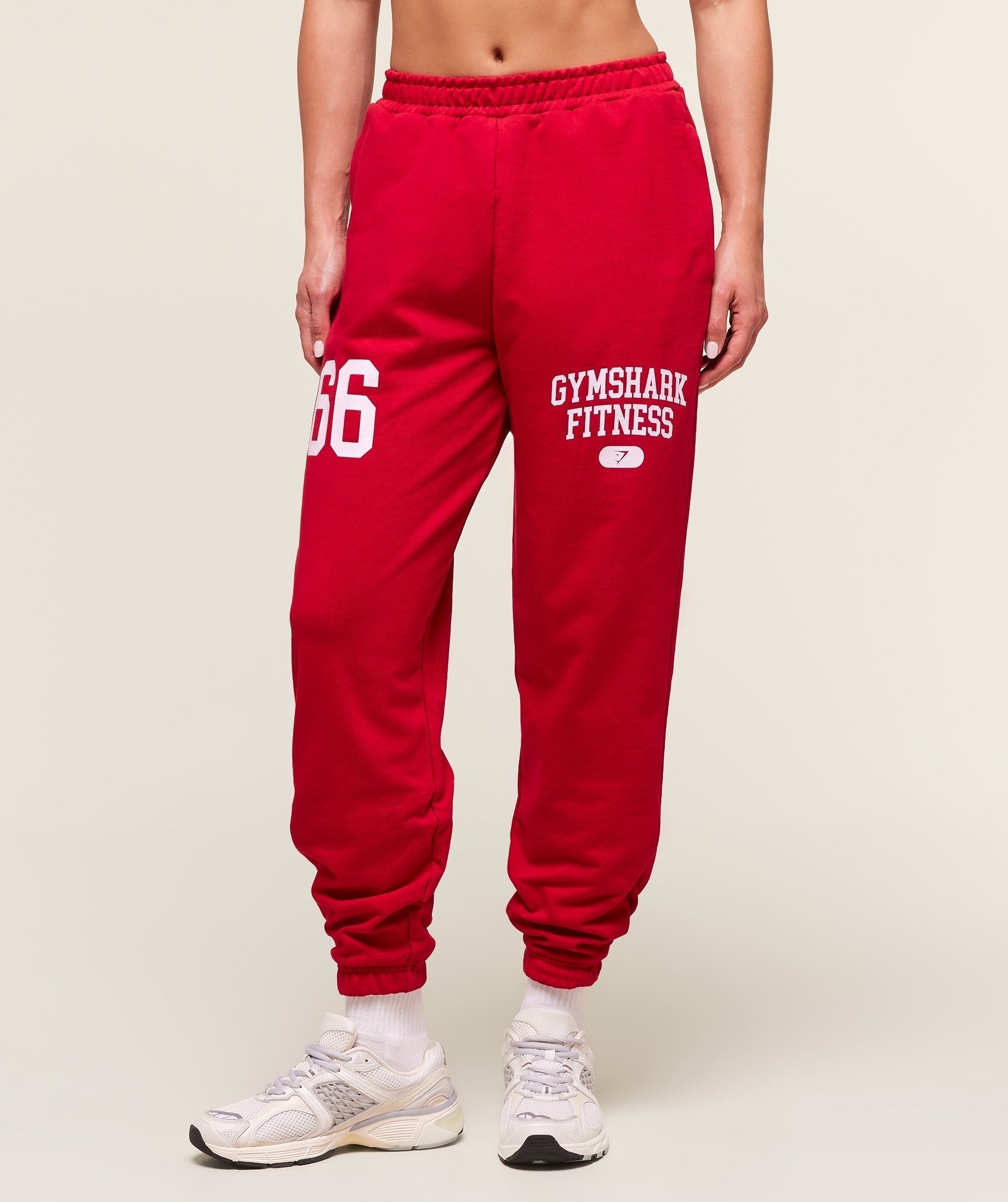 Gymshark Campus Graphic Oversized Jogger - Conditioning Red