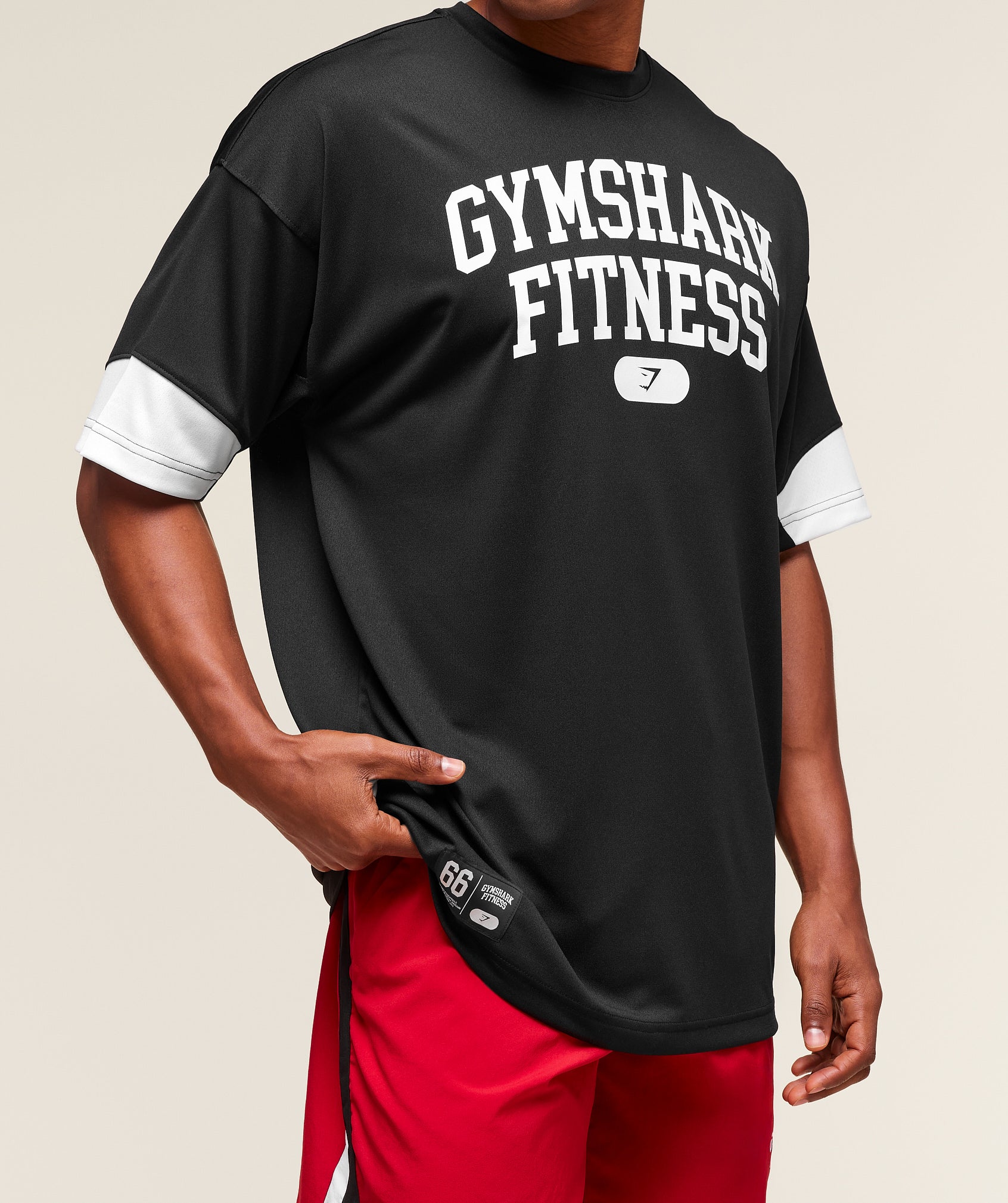 Gymshark Campus Oversized T-Shirt - Black