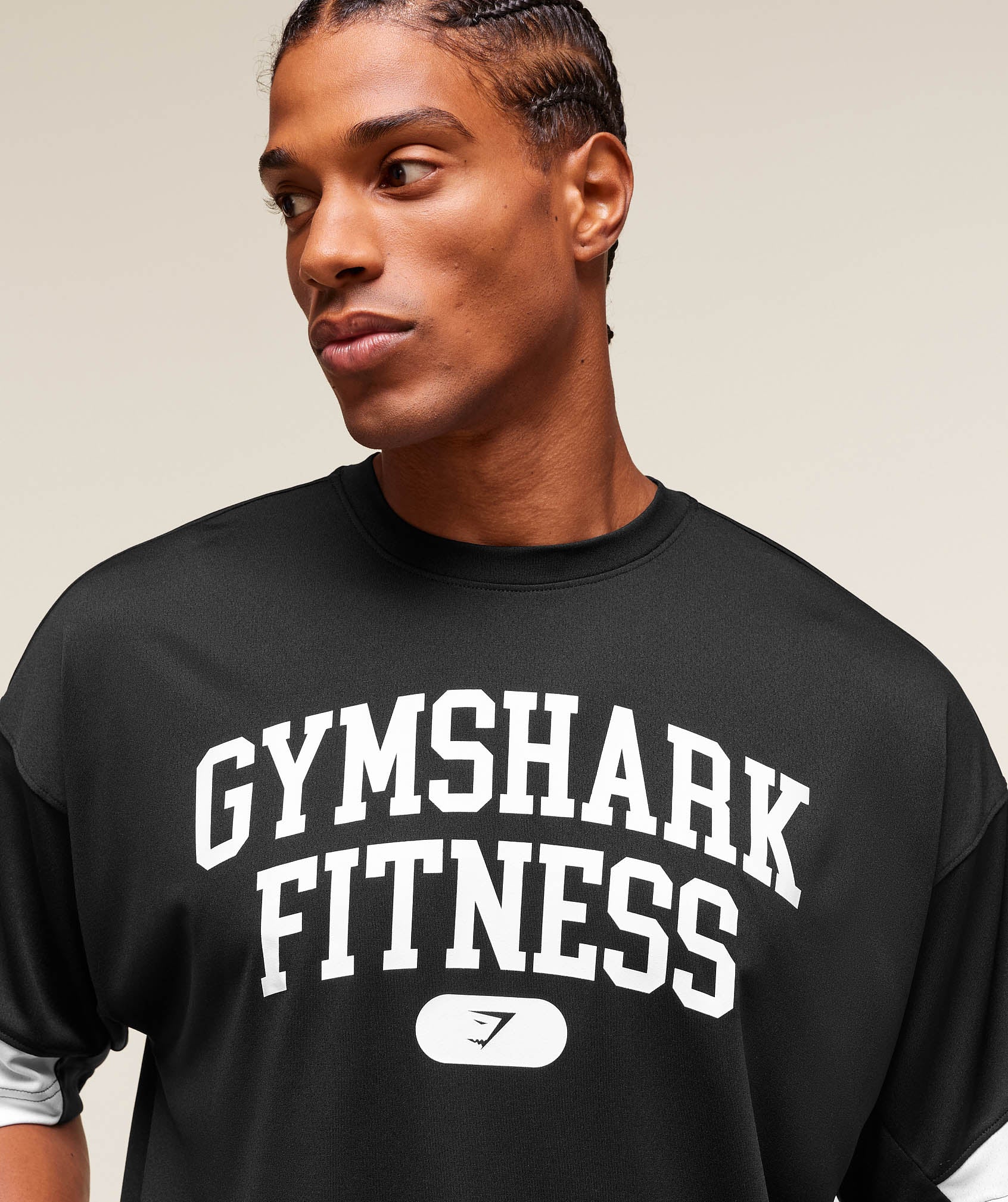 Gymshark Campus Oversized T-Shirt - Black
