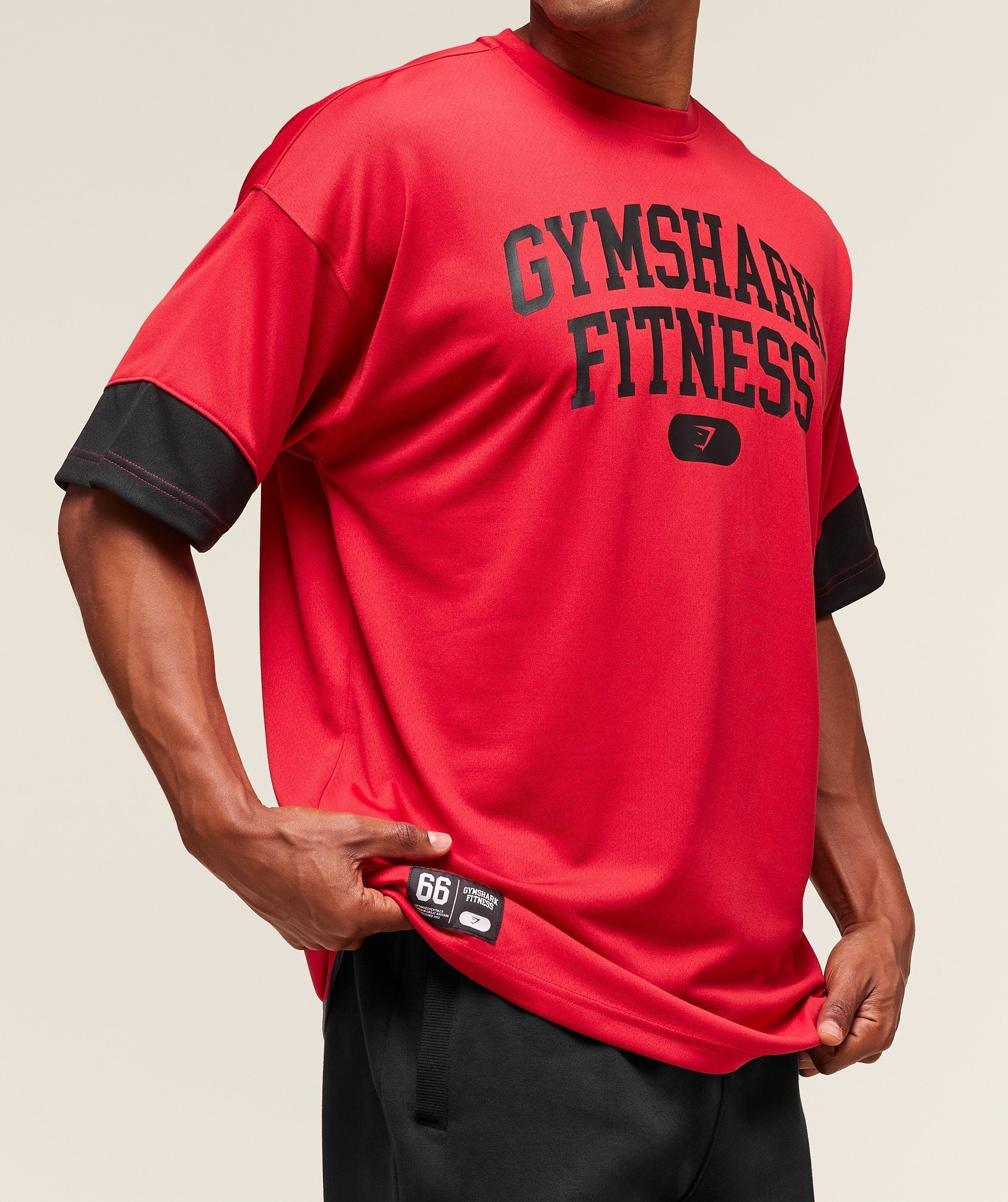 Gymshark Campus Oversized T-Shirt - Conditioning Red