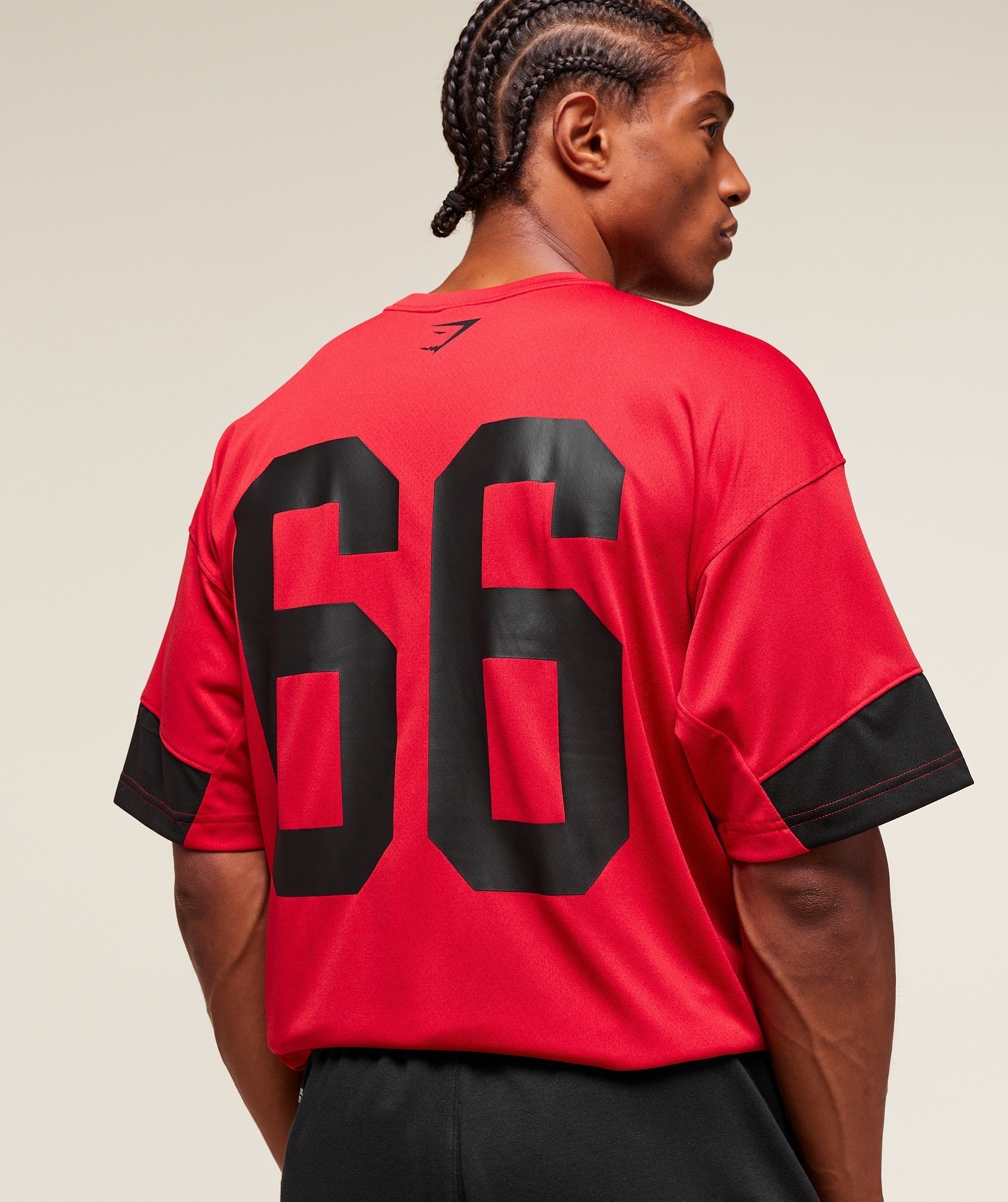 Gymshark Campus Oversized T-Shirt - Conditioning Red