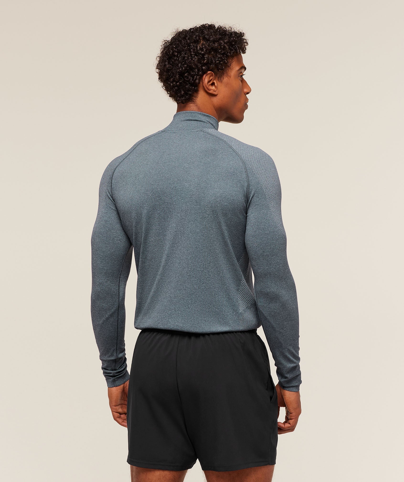 Gymshark Vital Seamless 1/4 Zip - Iron Blue/Smoke Blue
