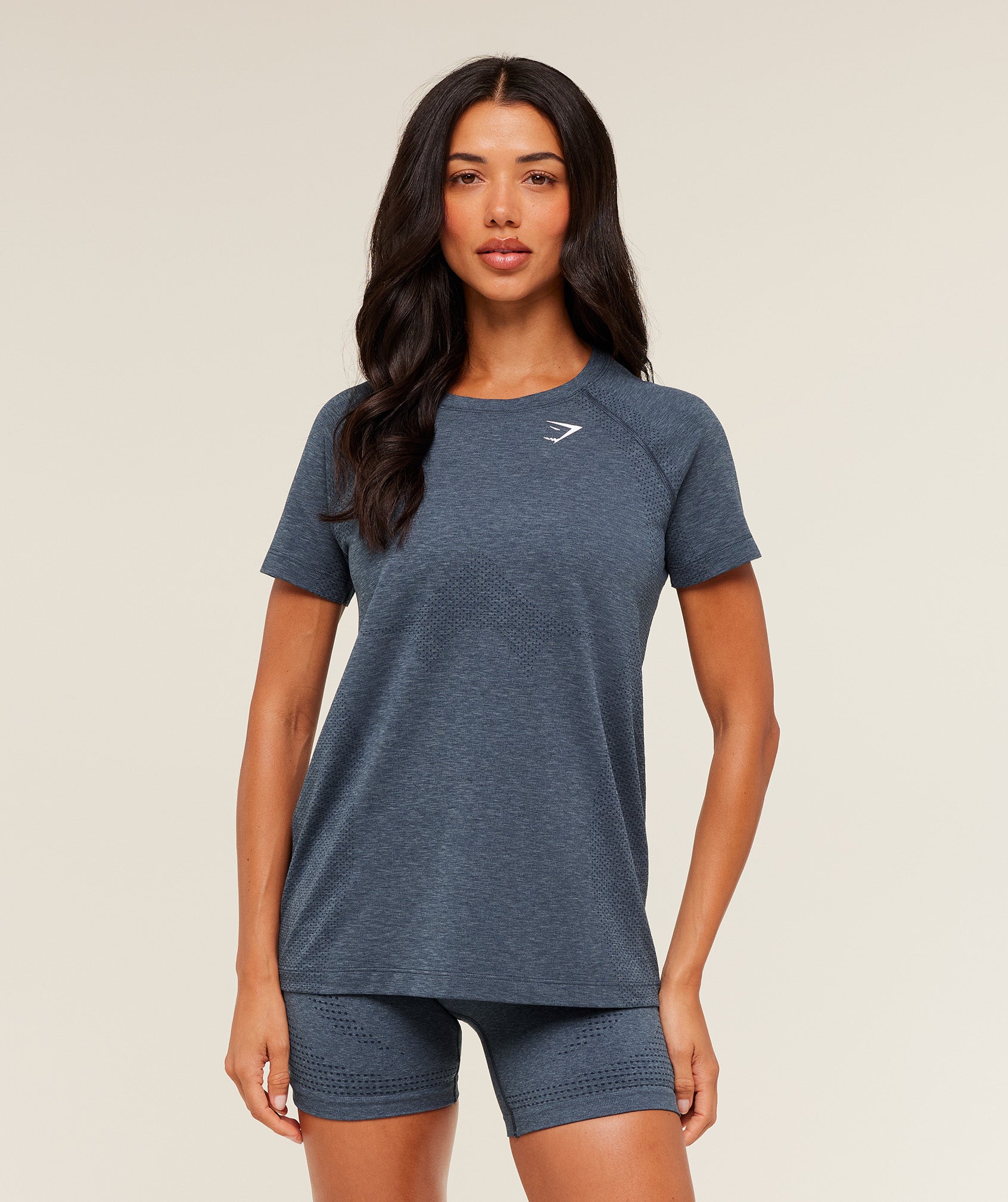 Gymshark Vital Light T-Shirt - GS Stealth Blue/ Marl