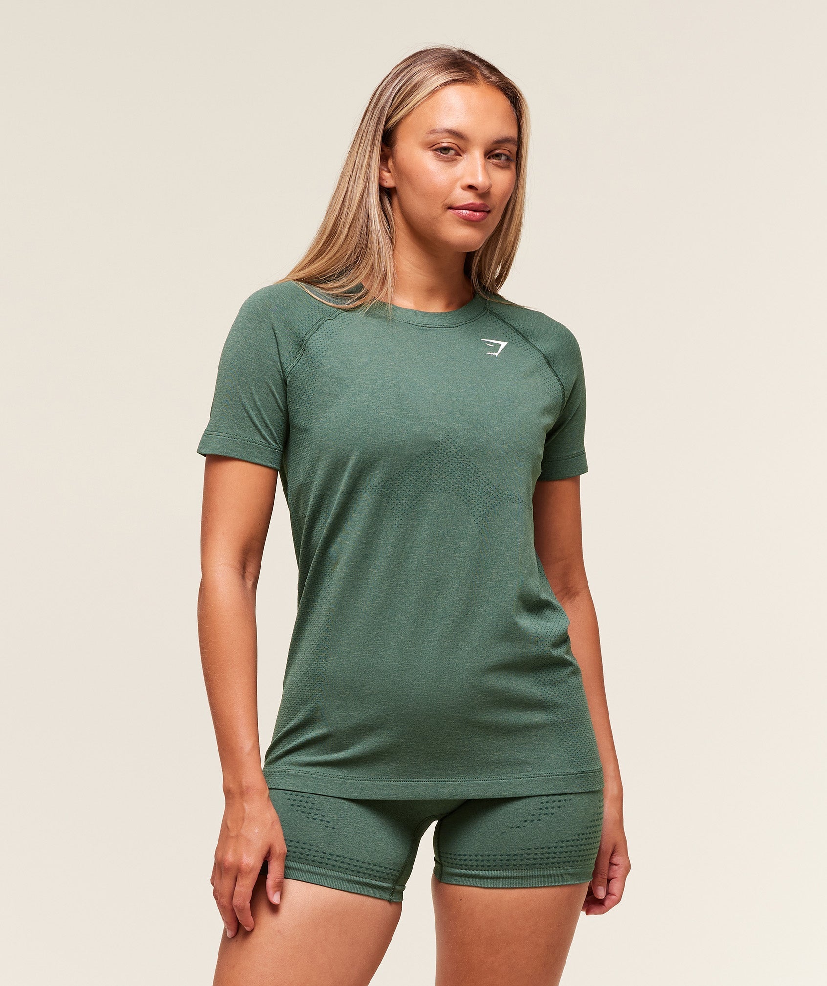 Gymshark Vital Light T-Shirt - Obsidian Green Marl